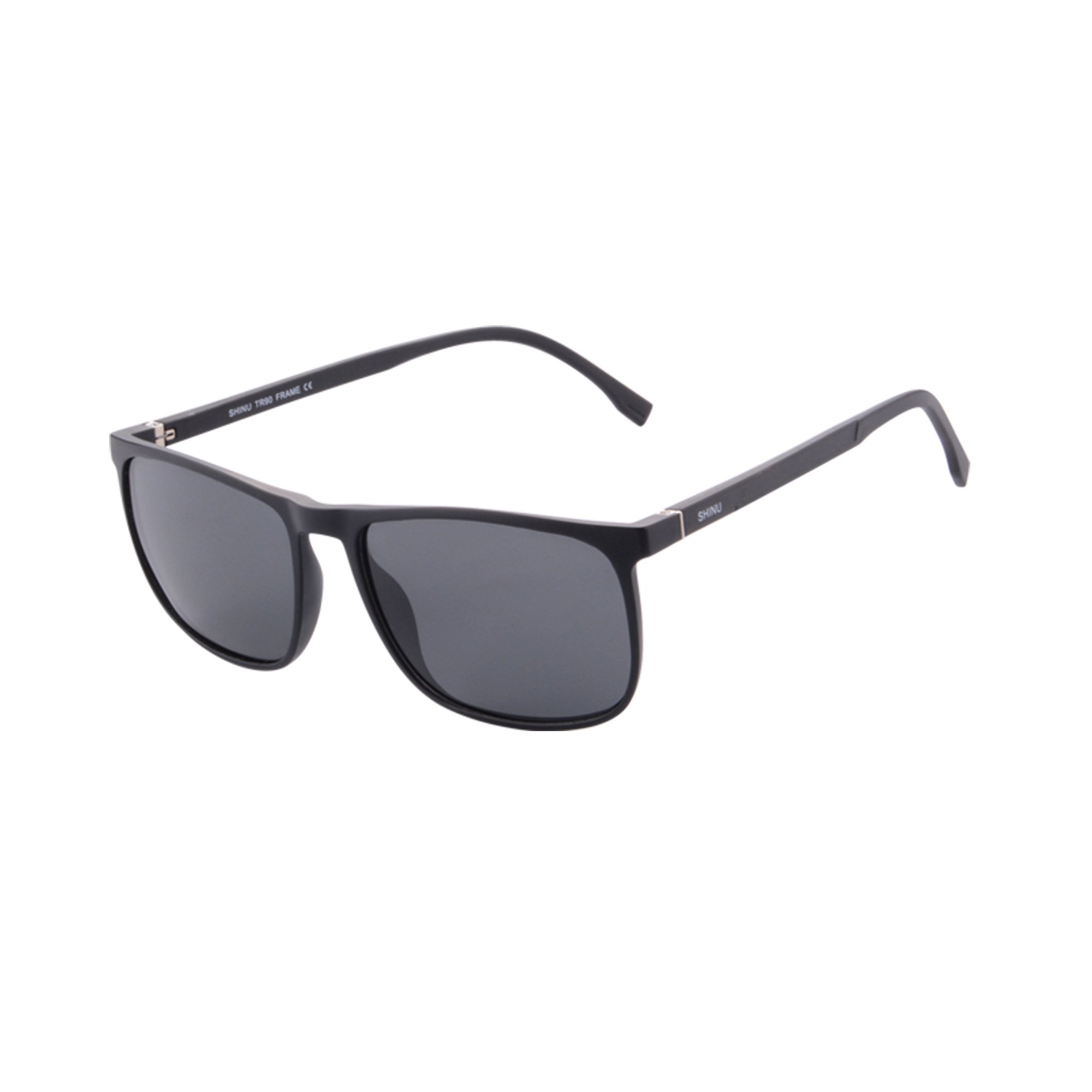 SHINU Polarized Rectangle Sunglasses for Men & Women - Anti-Blue Light Computer Glasses SH078 - UV Protection for Driving, Outdoor Sports & Digital Screen Use