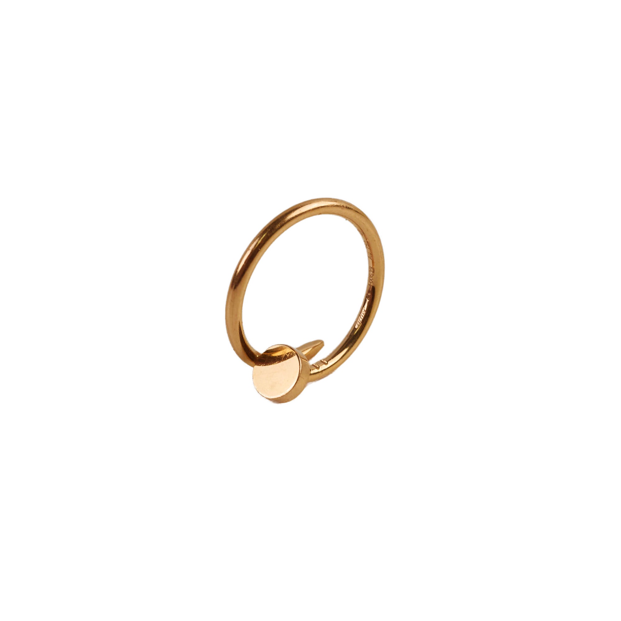 Cartier Juste Un Clou Small Model Ring Size 49 - Luxury Nail Bracelet for Women, 18K Rose Gold Jewelry for Everyday Wear & Special Occasions