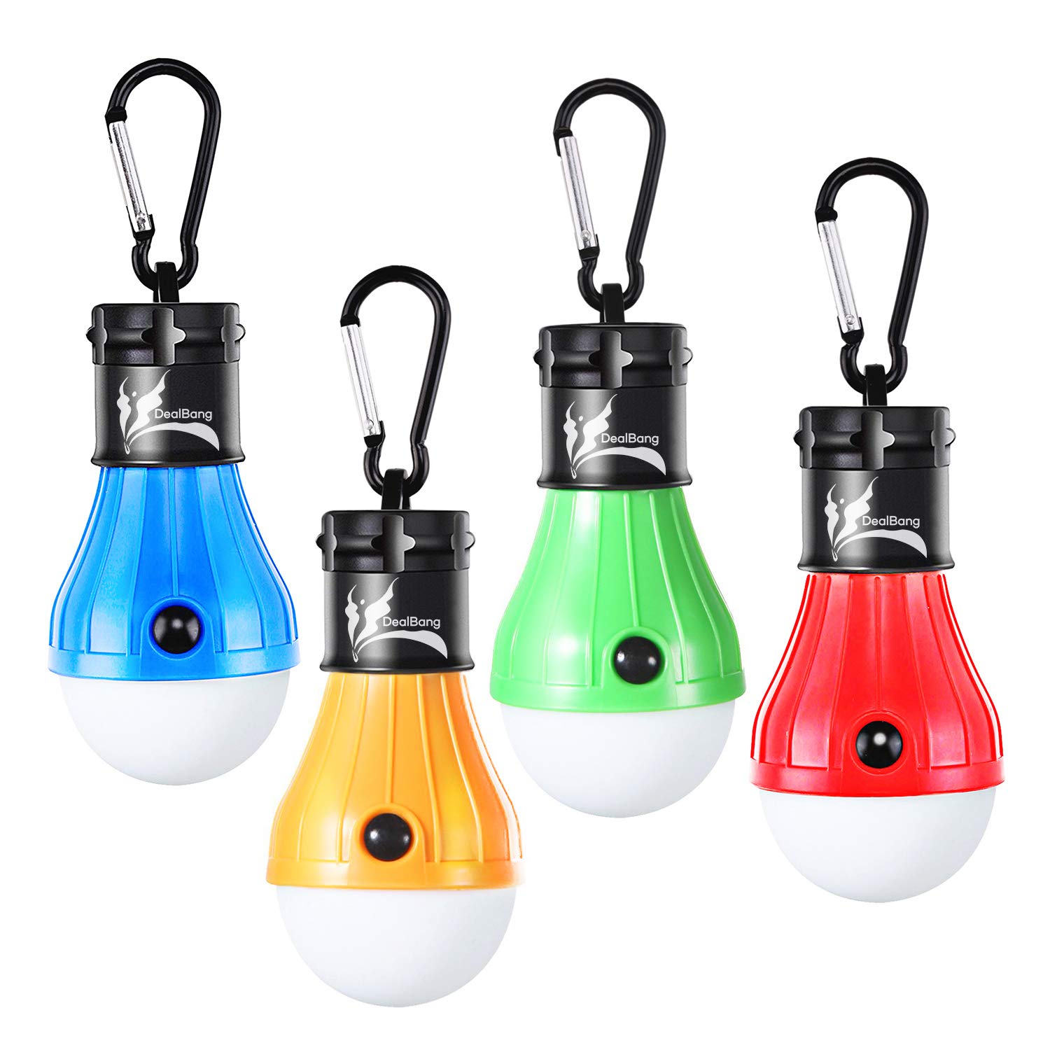 Battery LED Tent Lights for Camping - 4 Pack Emergency Lights for Hurricane & Outage - Perfect for Hiking & Storms