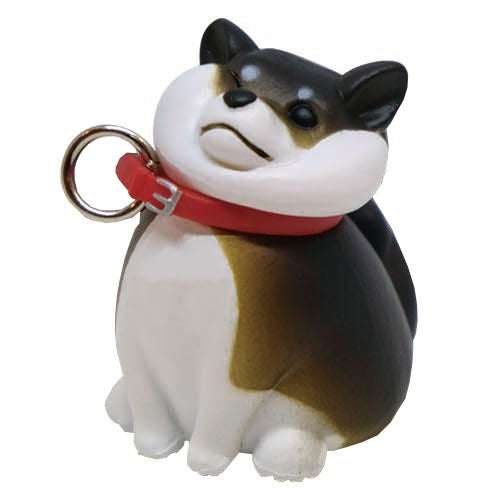 Chubby Reluctant Shiba Inu Keychain - 1 Inch Cute Japanese Dog Strap for Backpacks & Keys | Perfect Gift for Anime and Kawaii Lovers