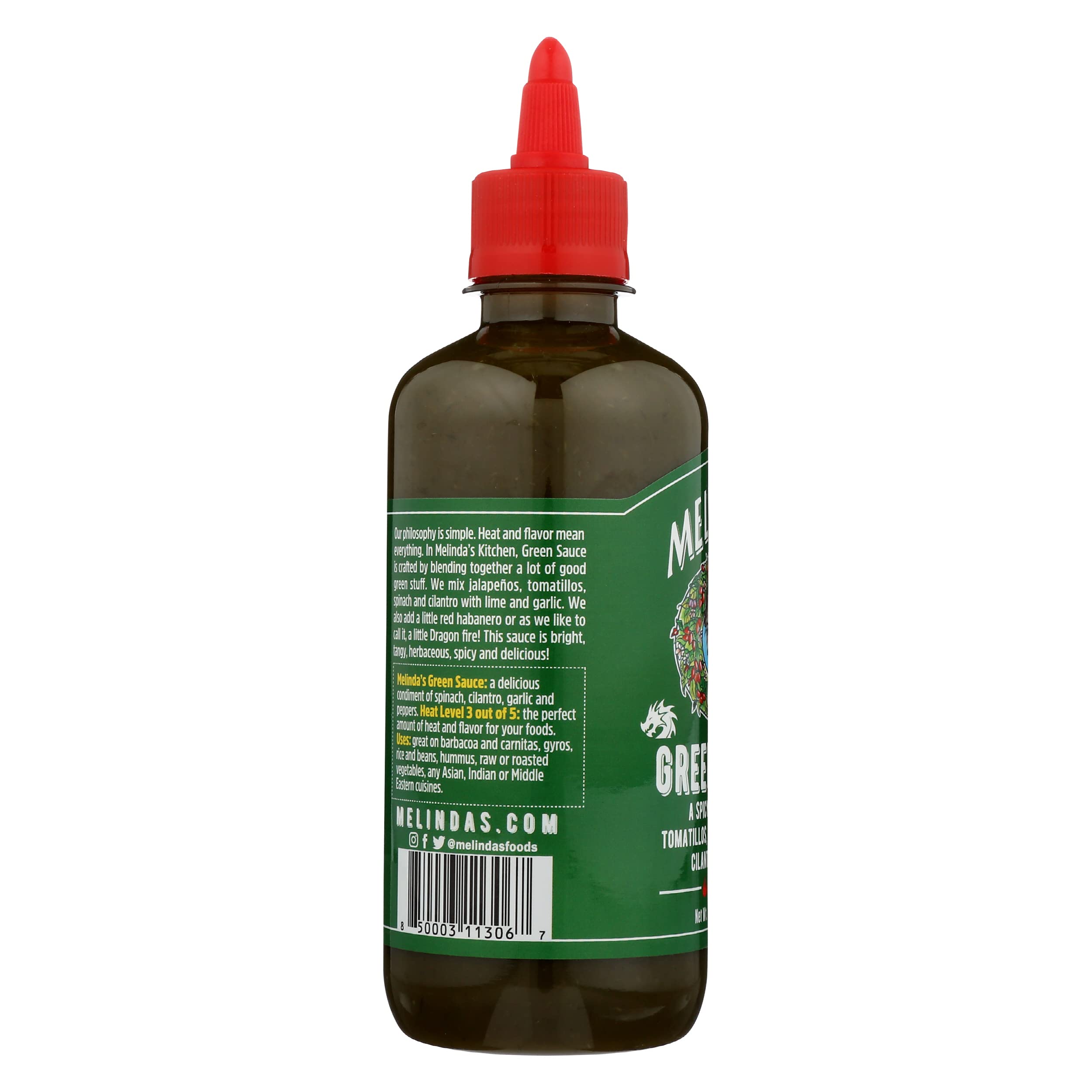 Melinda's Asian Green Hot Sauce - Vegan, Gluten-Free, 12oz (Pack of 6) - Perfect for Stir-Fries, Noodles & Asian Cuisine