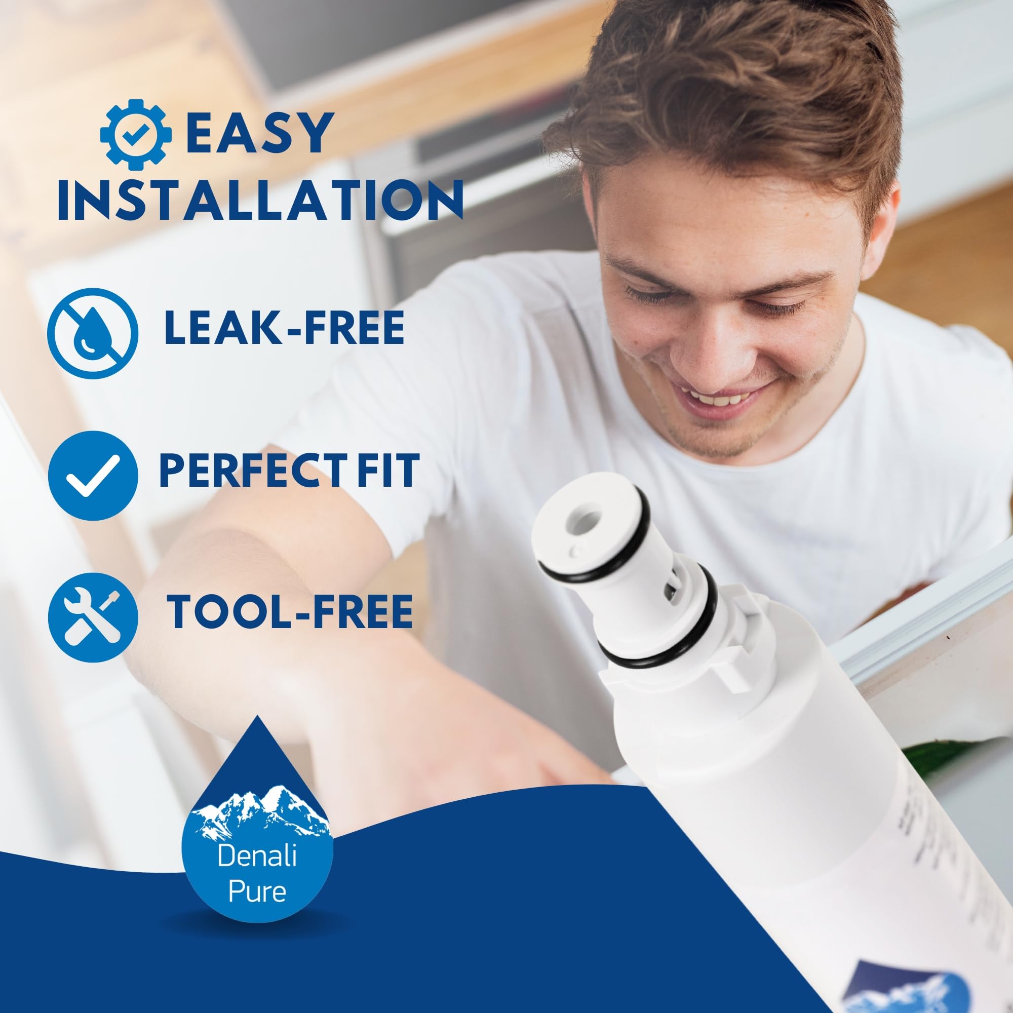 6-Pack Whirlpool GR2SHWXPS02 Refrigerator Water Filter Replacement - Compatible with Whirlpool 4396701 Fridge Water Filter Cartridge | Clean & Fresh Drinking Water for Home & Office