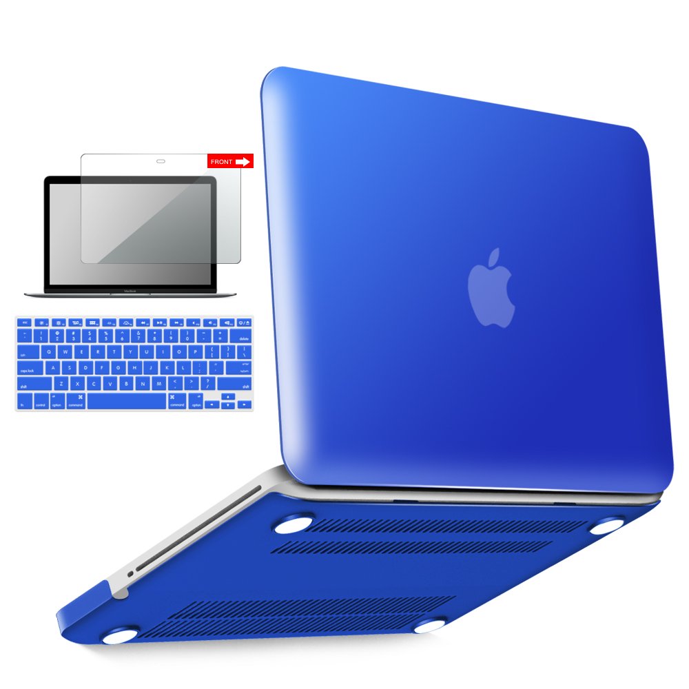 IBENZER Hard Plastic Protective Case for MacBook Pro 13 Inch A1278 (2008-2012 Model) with Keyboard Cover & Screen Protector - Compatible with Older 13
