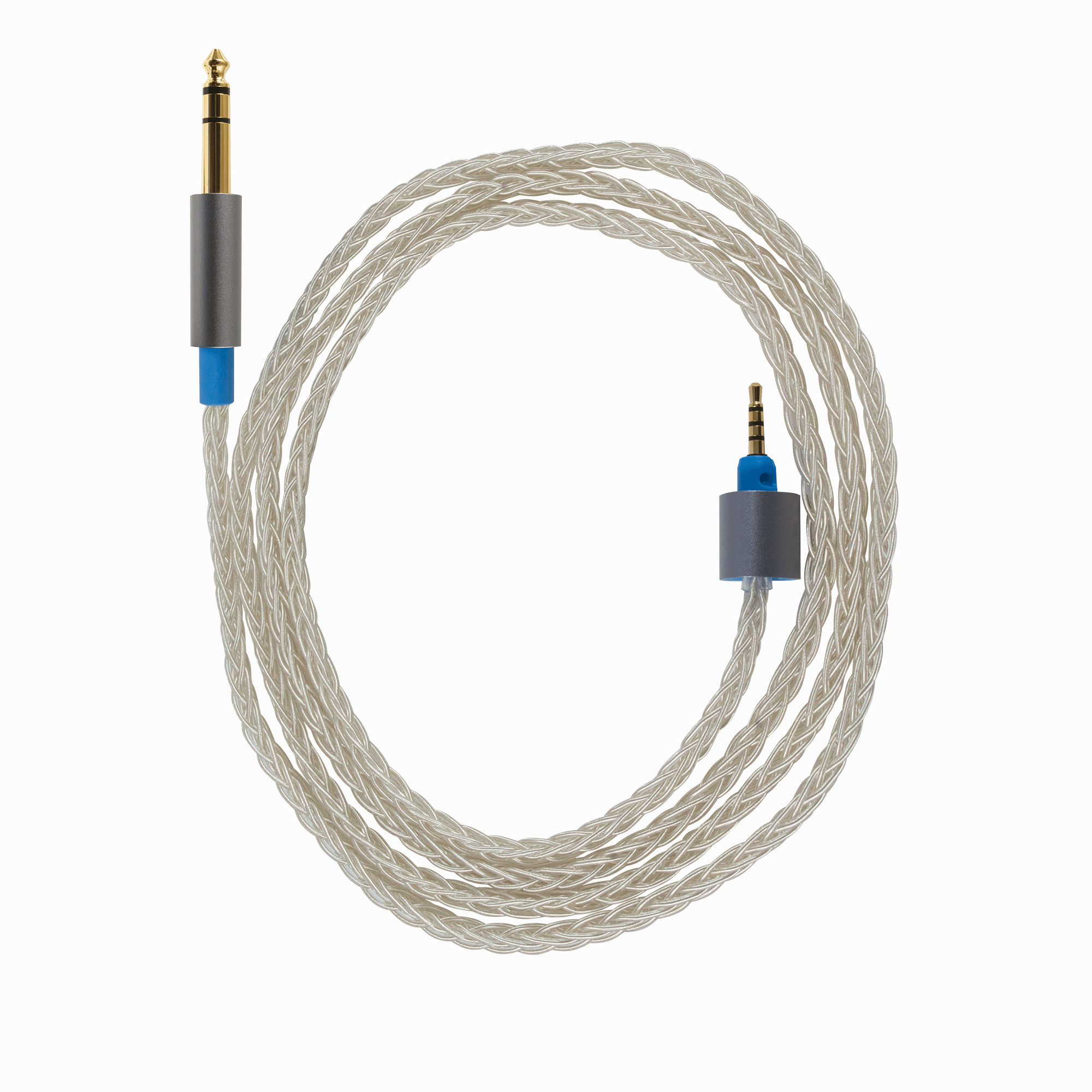 Dekoni Audio Premium Silver Braided Headphone Cable - High-Quality Replacement Cable for Audiophiles | Perfect for Home Studio, Gaming & Music Listening