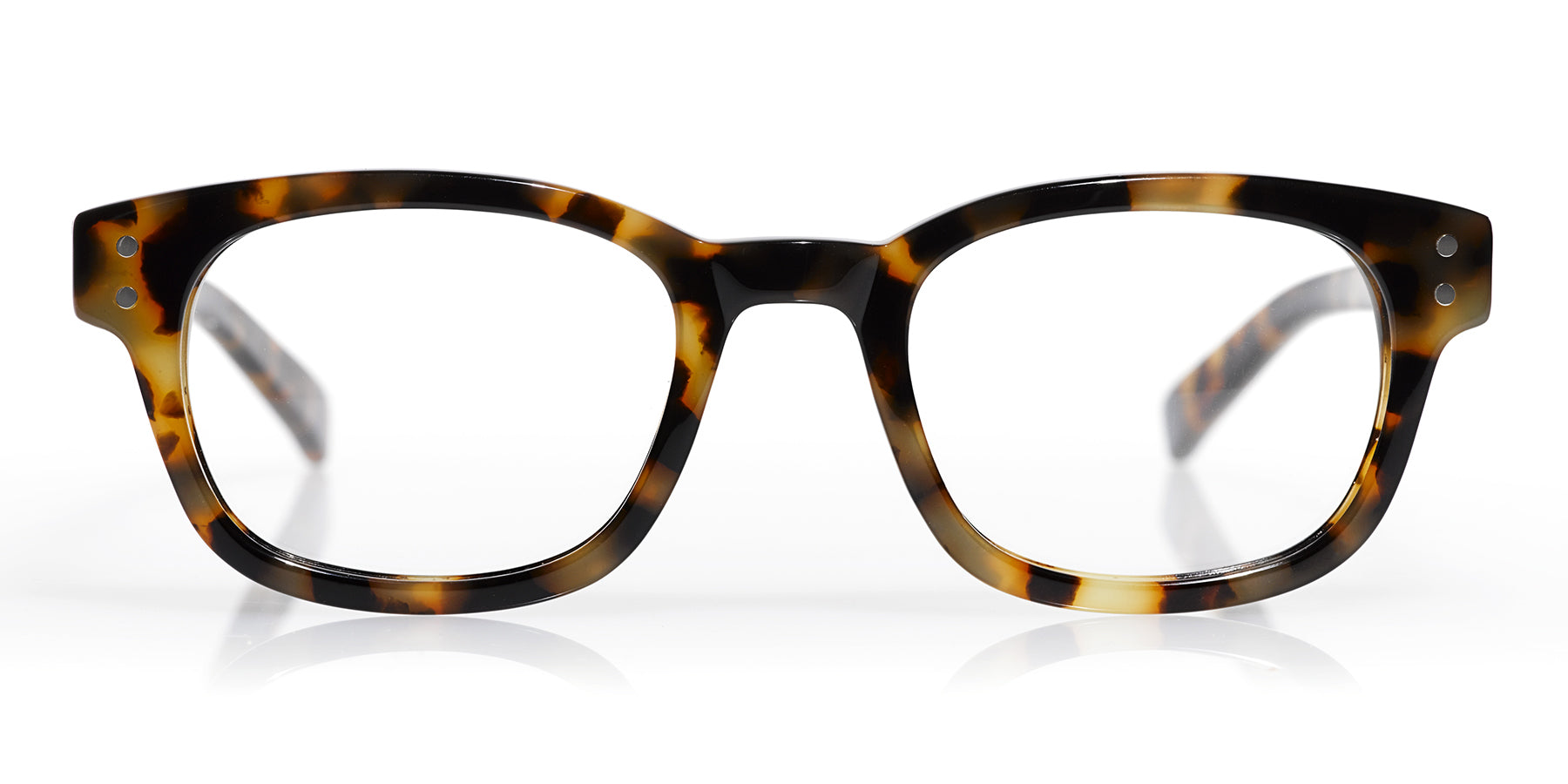 Biff Narrow Color 19 Tortoise Front and Temples - Stylish Eyeglass Frames for Men & Women | Perfect for Reading, Working, and Everyday Wear