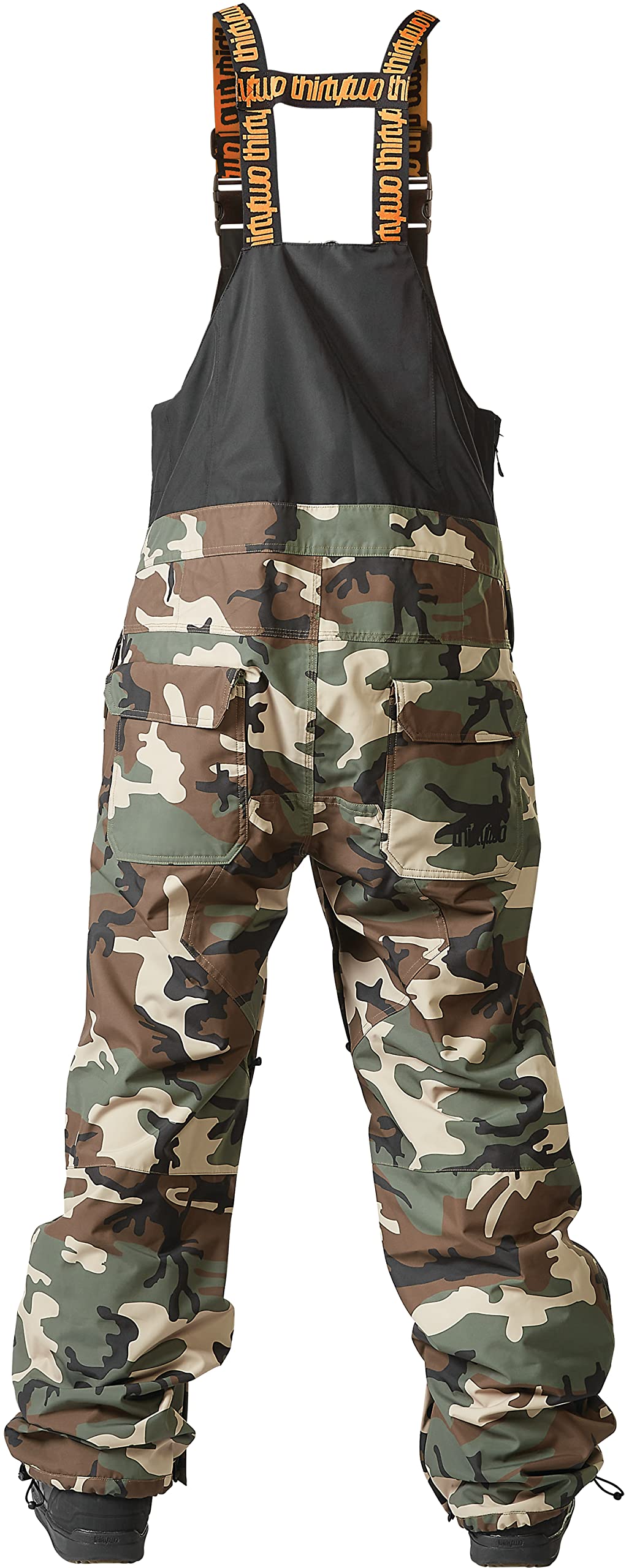 ThirtyTwo Men's Basement Winter Snow Bib Pants - Waterproof Insulated Snowboard & Ski Overalls for Cold Weather - Perfect for Snowboarding, Skiing, and Winter Outdoor Activities