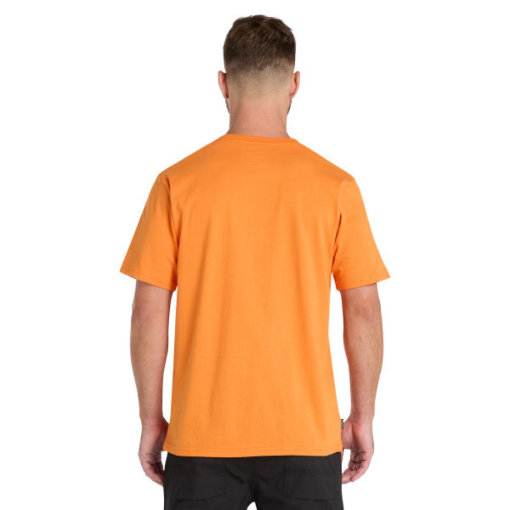 Timberland PRO® Men's Short Sleeve Work T-Shirt - Moisture Wicking, Durable & Comfortable (Orange) - Ideal for Construction, Landscaping & Outdoor Jobs