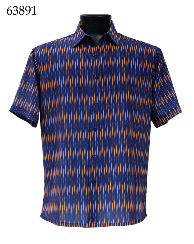 Bassiri Men's Short Sleeve Casual Shirt 63891 - Comfortable Breathable Cotton Tee for Summer, Work & Outdoor Activities