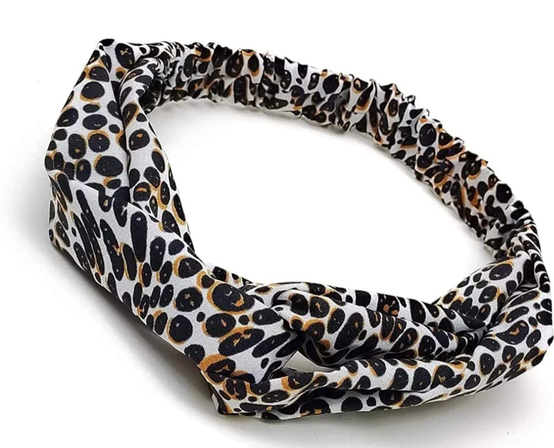 IBDA Women's Fashion Hair Accessories - Printed Fabric Knot Headband with Metal Accent for Women & Girls | Perfect for Parties, Weddings, Work & Everyday Wear