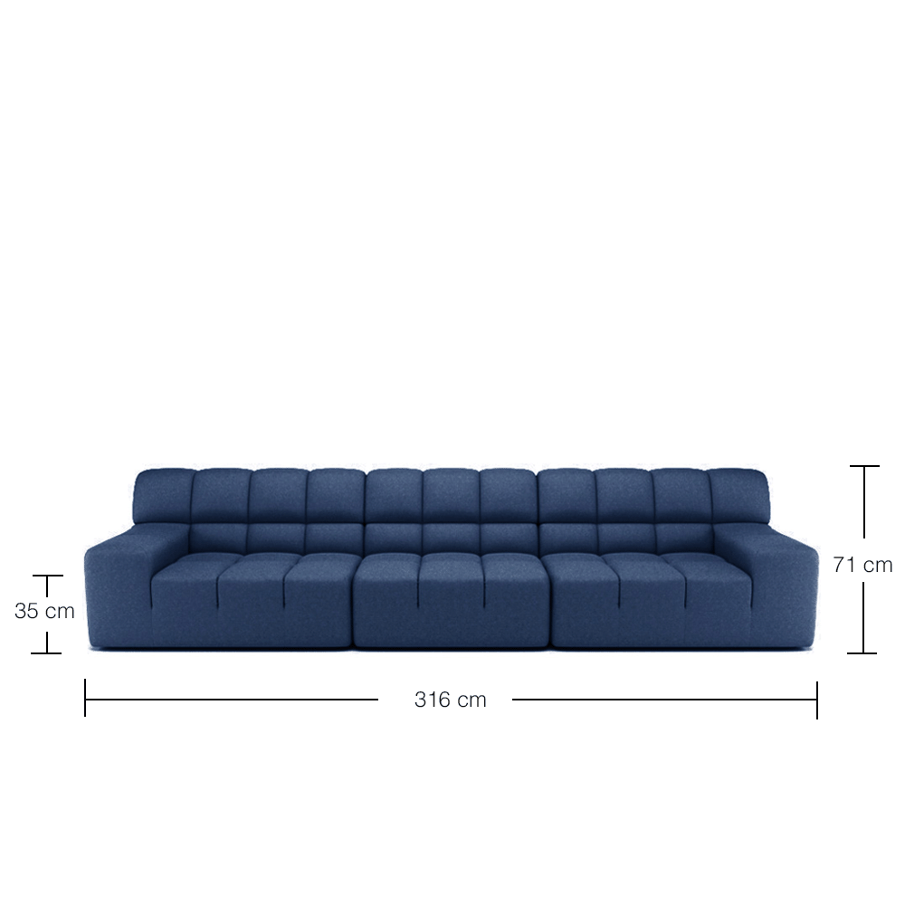 Roger 4-Piece Modular Sectional Sofa Set - Modern L-Shaped Couch with Reversible Chaise for Living Room, Lounge & Home Theater