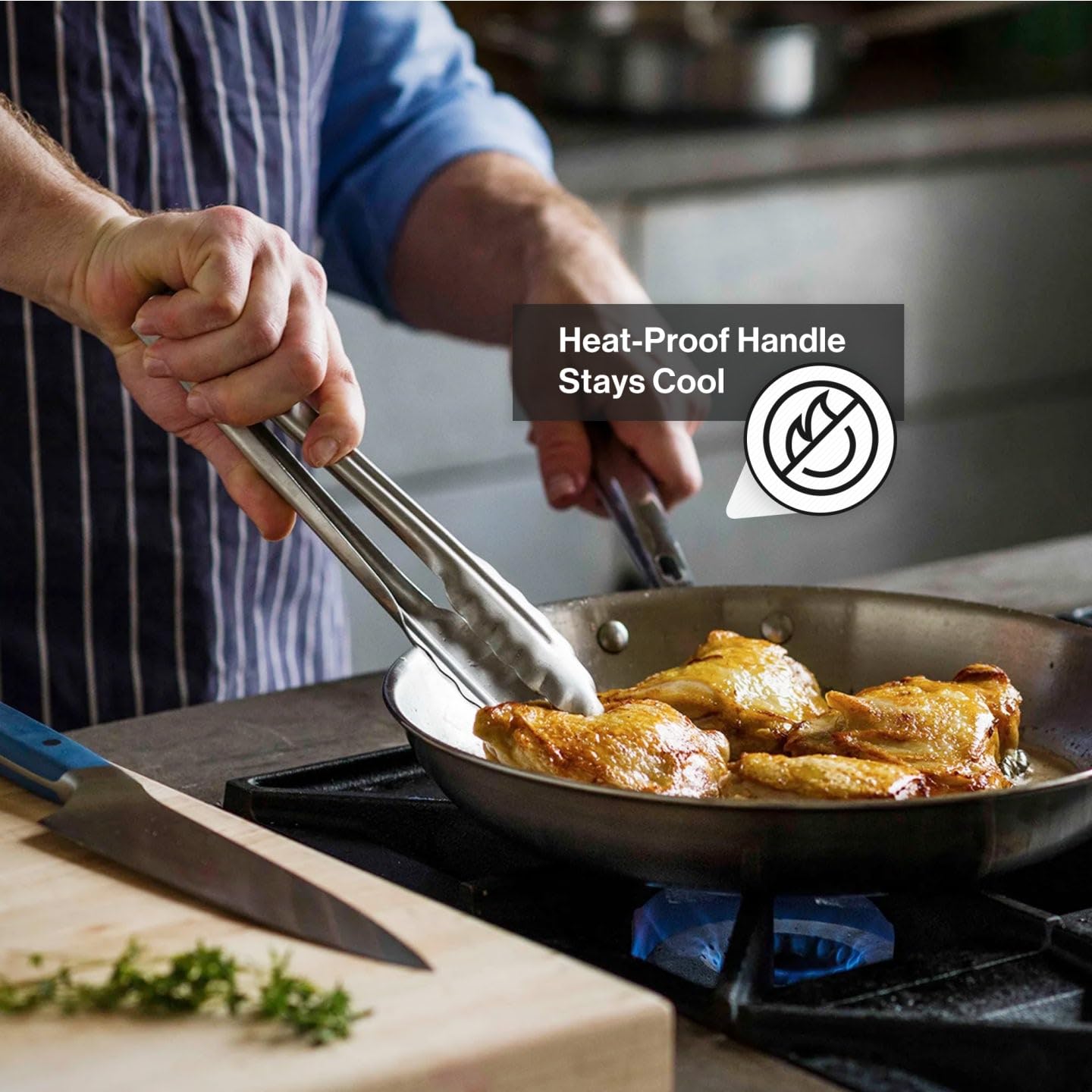 Premium Misen 5-Ply Stainless Steel Cookware Set - 5-Piece Professional Kitchen Set with 10