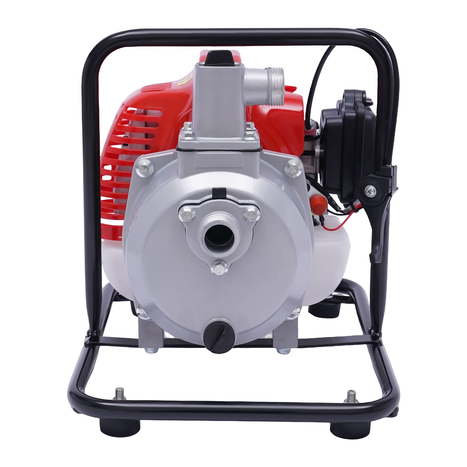 **43CC 2HP Portable Gas Water Pump - 1 Inch 2-Stroke High-Power Transfer Pump for Irrigation, Pools, Gardening & Well Water - Durable & Lightweight for Home & Outdoor Use**