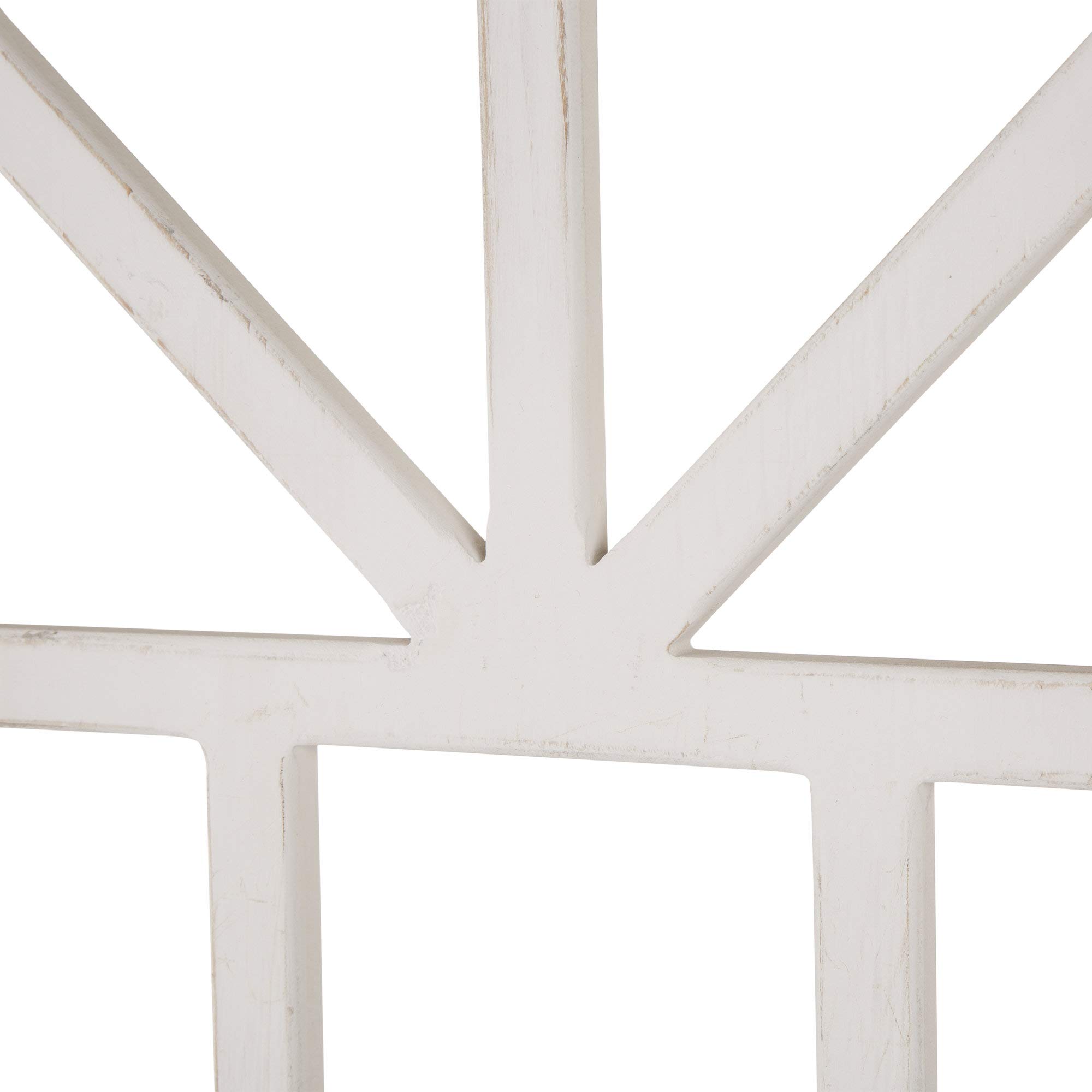 Glitzhome Hand-Painted 'Home Sweet Home' Wooden Wall Sign with Arch Window Frame - Rustic Farmhouse Decor for Living Room, Bedroom & Entryway