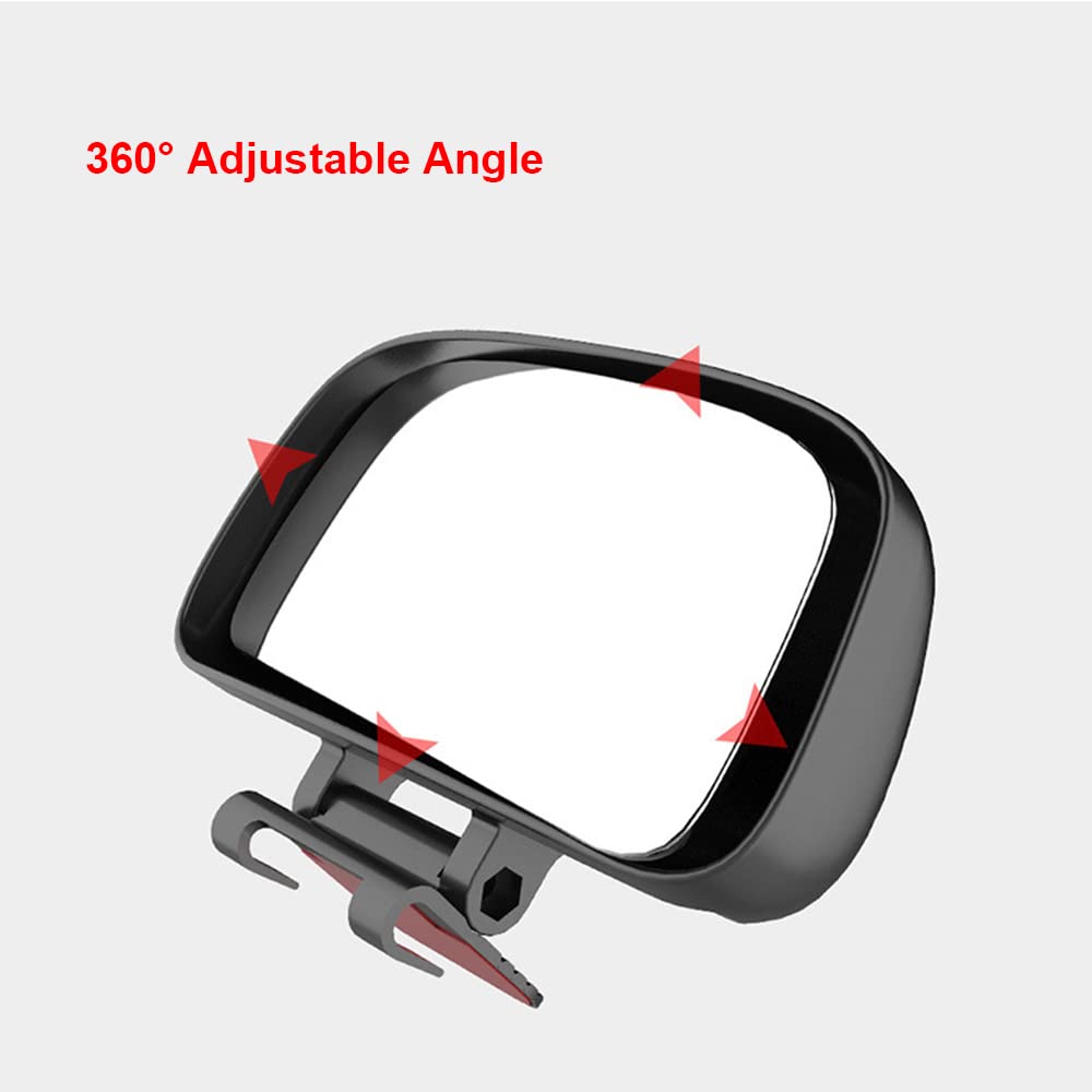 Universal Adjustable Wide Angle Side Rear View Mirrors for Cars - Blind Spot Elimination, Easy Snap-On Installation - Perfect for Highway Driving, Parking & Enhanced Safety