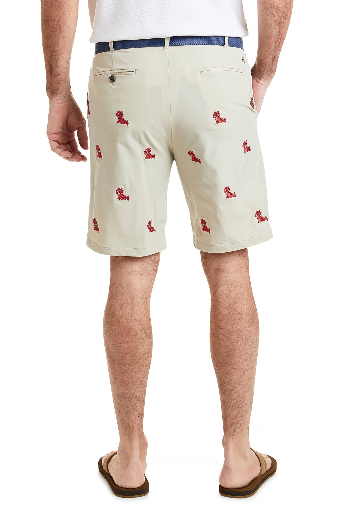 Ole Miss Collegiate ACKformance Shorts in Khaki - Comfortable Athletic Shorts for Men, Perfect for Gym, Running & Casual Wear