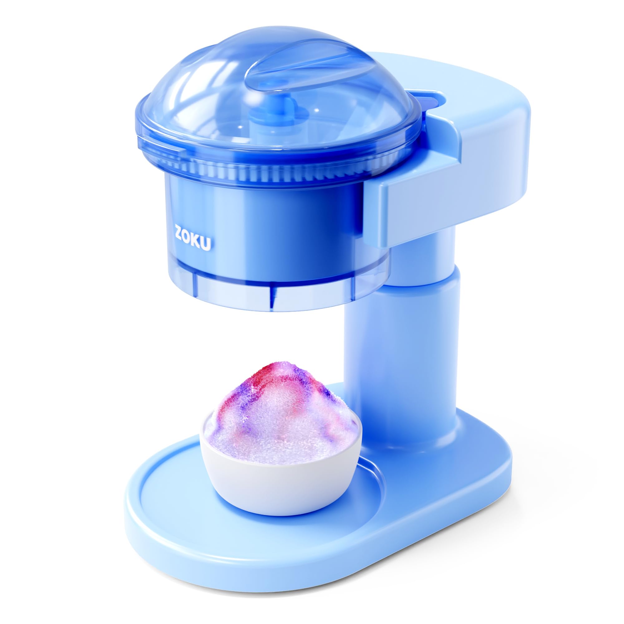 ZOKU Snow Cone Maker - Stainless Steel Shaved Ice Machine for Homemade Frozen Treats, Slushies, Margaritas & Icy Drinks | Perfect for Summer Parties, Kids' Birthday Events & Backyard BBQs