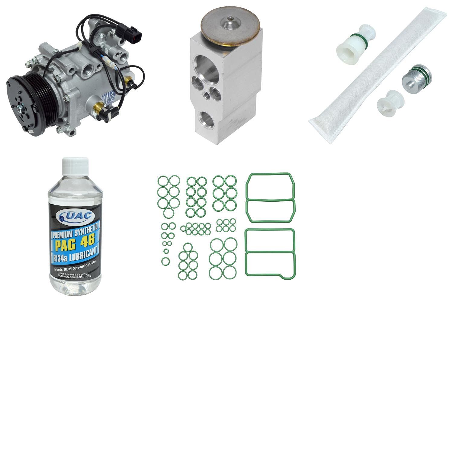 High-Performance HVAC A/C Compressor Replacement Kit for Car & Truck - Compatible with Multiple Vehicle Models - Perfect for AC System Repairs & Maintenance