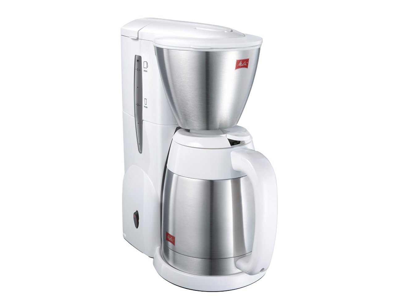Melitta NOAR 5-Cup White Coffee Maker - Compact Drip Coffee Machine for Home & Office - Perfect for Small Kitchens, Desks & Travel Use