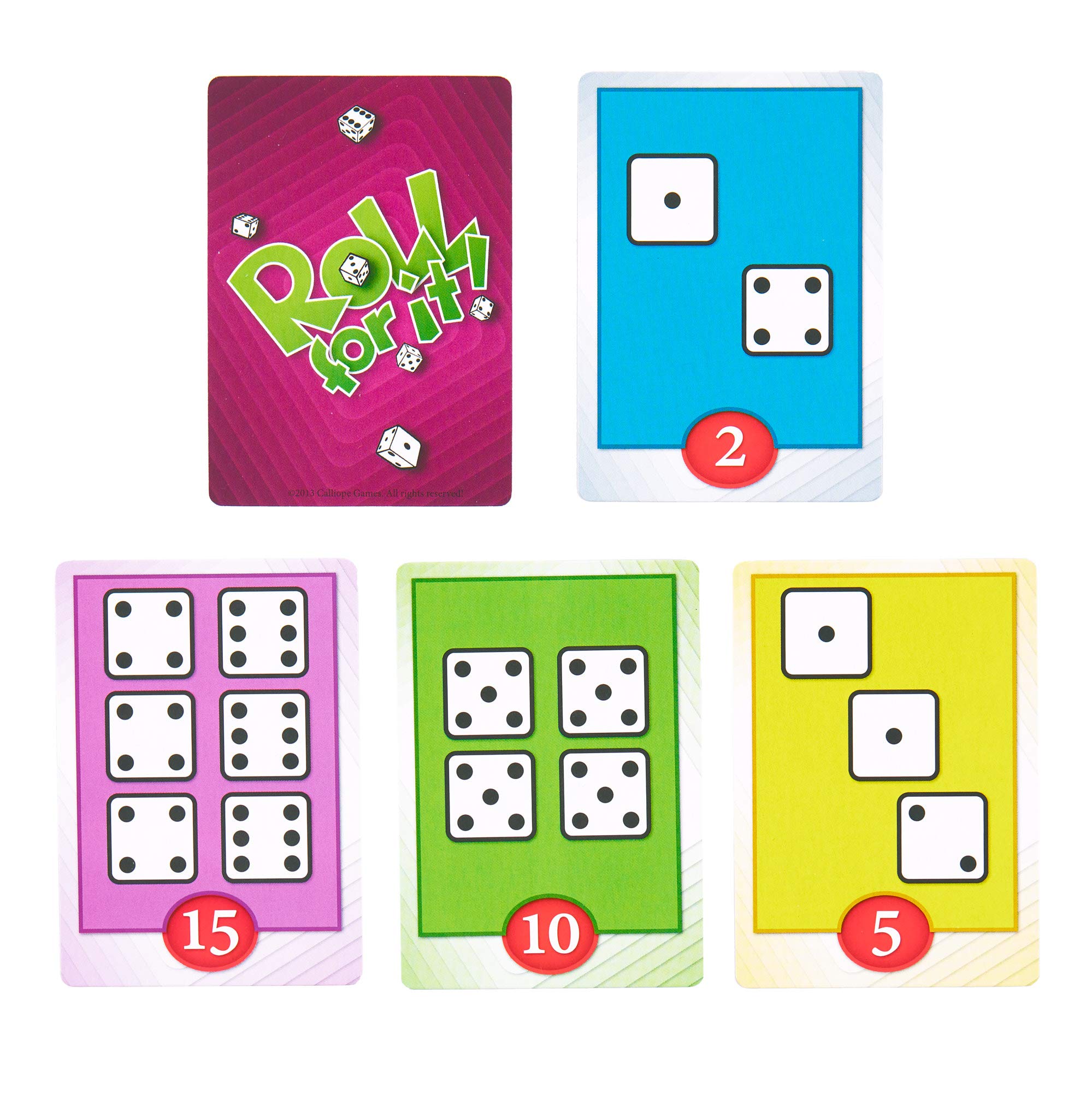 Calliope Games Roll For It! - Purple Edition | Fun Family Board Game for Kids & Adults | Perfect for Game Nights & Parties