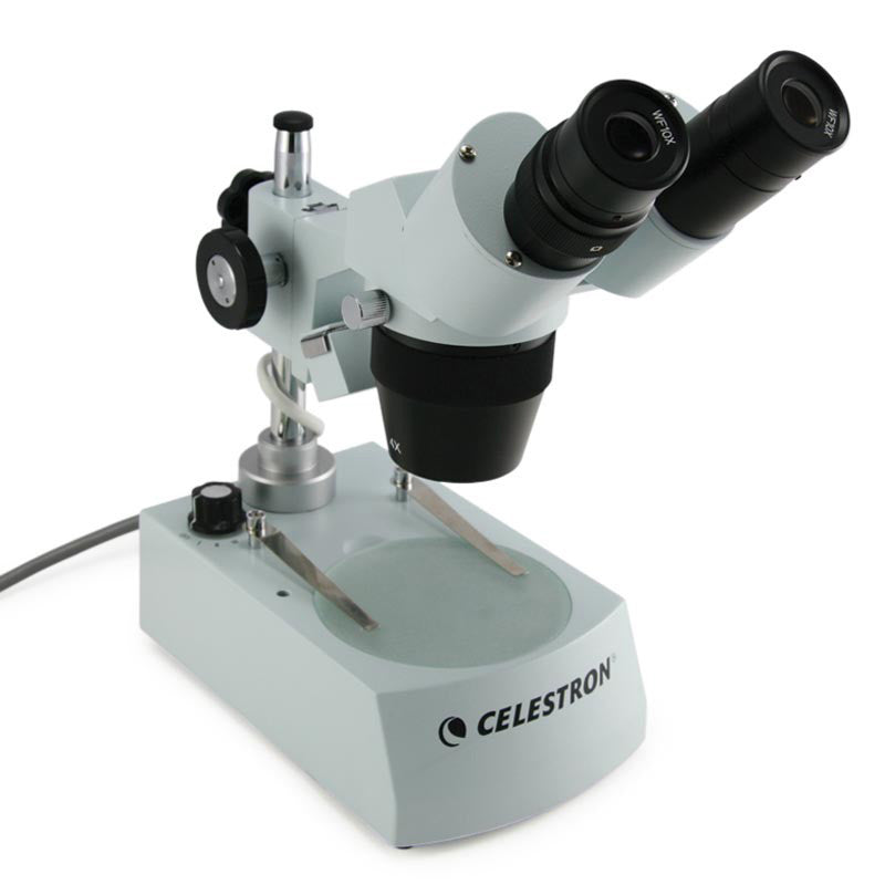 Celestron 20x/40x Advanced Stereo Microscope 44202 - High Power Dual Magnification for Science, Education & Hobby Use - Perfect for Lab Research, Classroom Learning & Coin/Stamp Collection