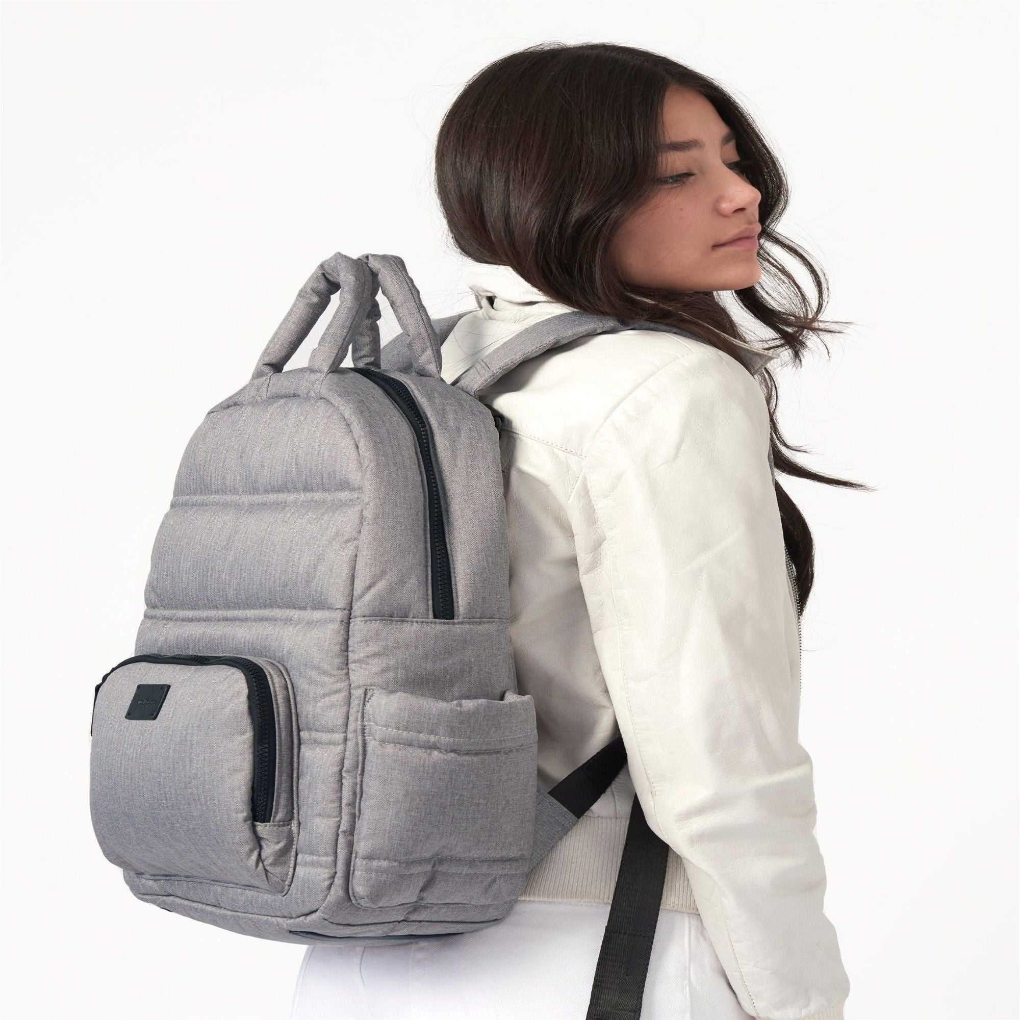 7AM Enfant BK718 Kids Backpack - Lightweight, Durable Heather Gray School Bag for Boys & Girls | Perfect for School, Travel & Daycare