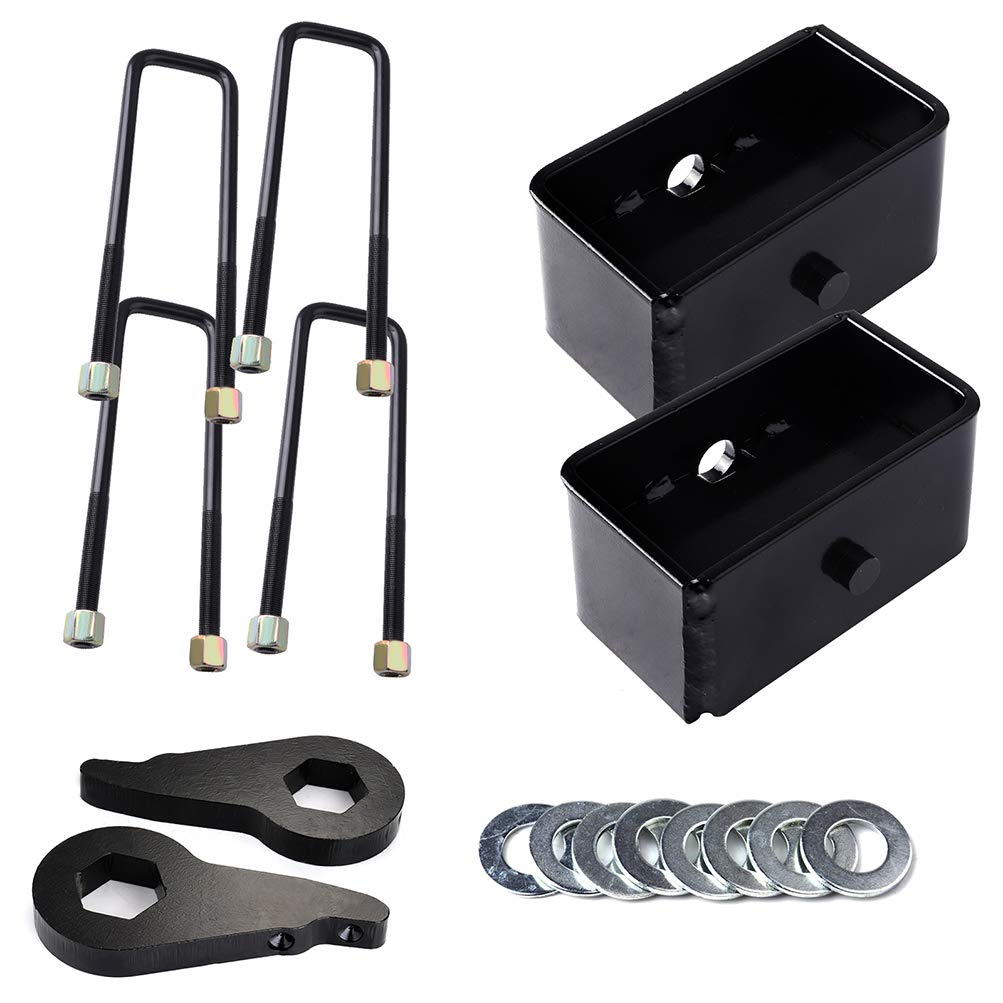 CCiyu 1-3 Inch Front & 3 Inch Rear Suspension Lift Leveling Kit for 2004-2005 Chevrolet Silverado 1500 LS 6L - Off-Road & Truck Enhancement Upgrade