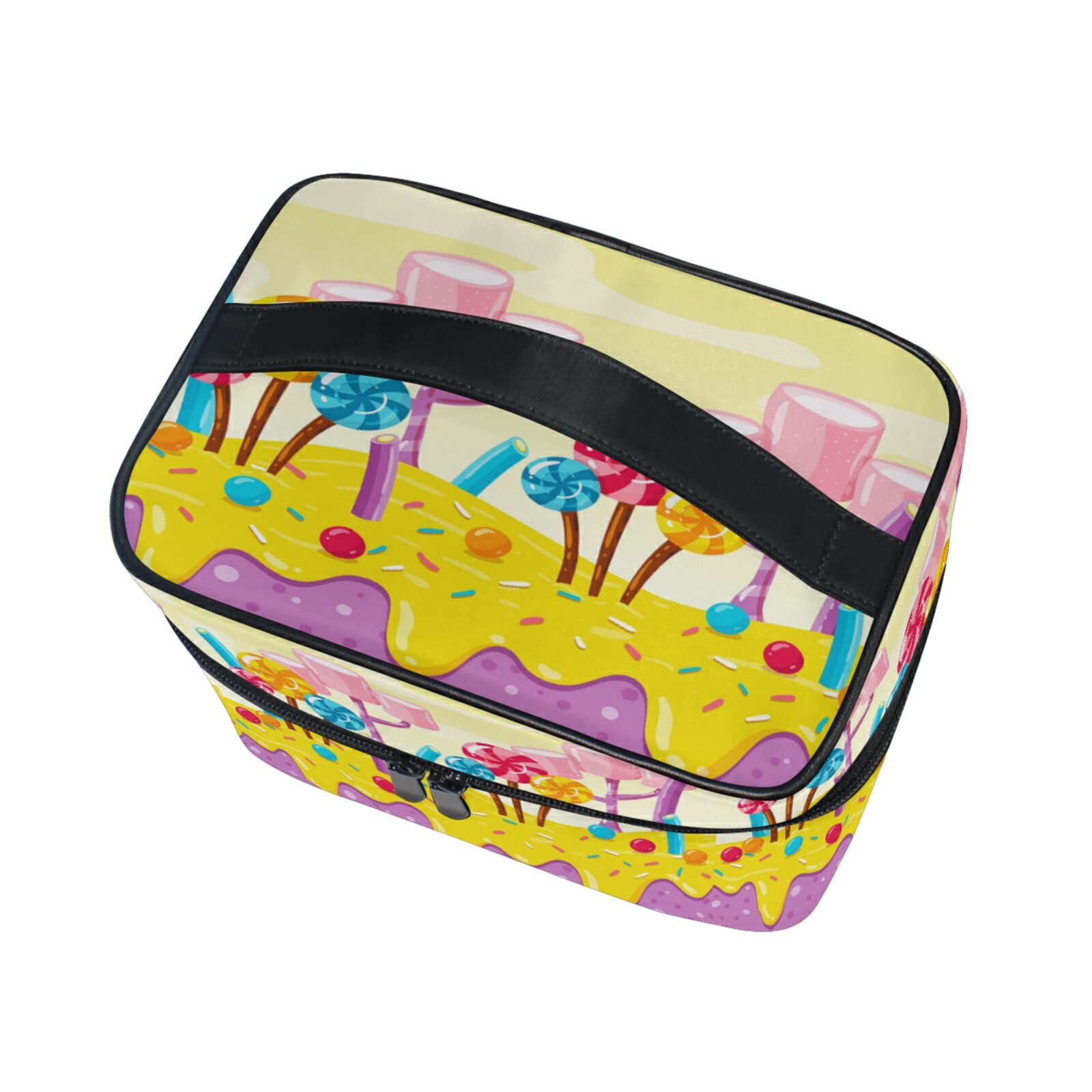 Adorable Baby Shower Gift Candy Cake Makeup Bag for Women - Cute Cosmetic Organizer & Travel Toiletry Case - Perfect for Bridesmaid Gifts, Birthday Presents & Travel Essentials