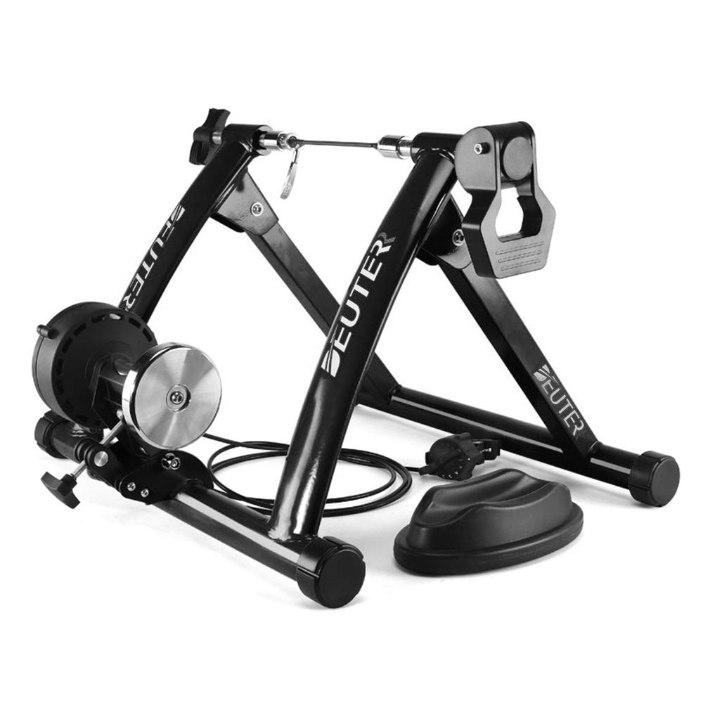 Lixada Foldable Magnetic Bike Trainer Stand - 6 Resistance Levels Indoor Cycling Rack for 26-28 Inch Bicycle Tires | Perfect for Home Workouts, Winter Training & Fitness Exercises
