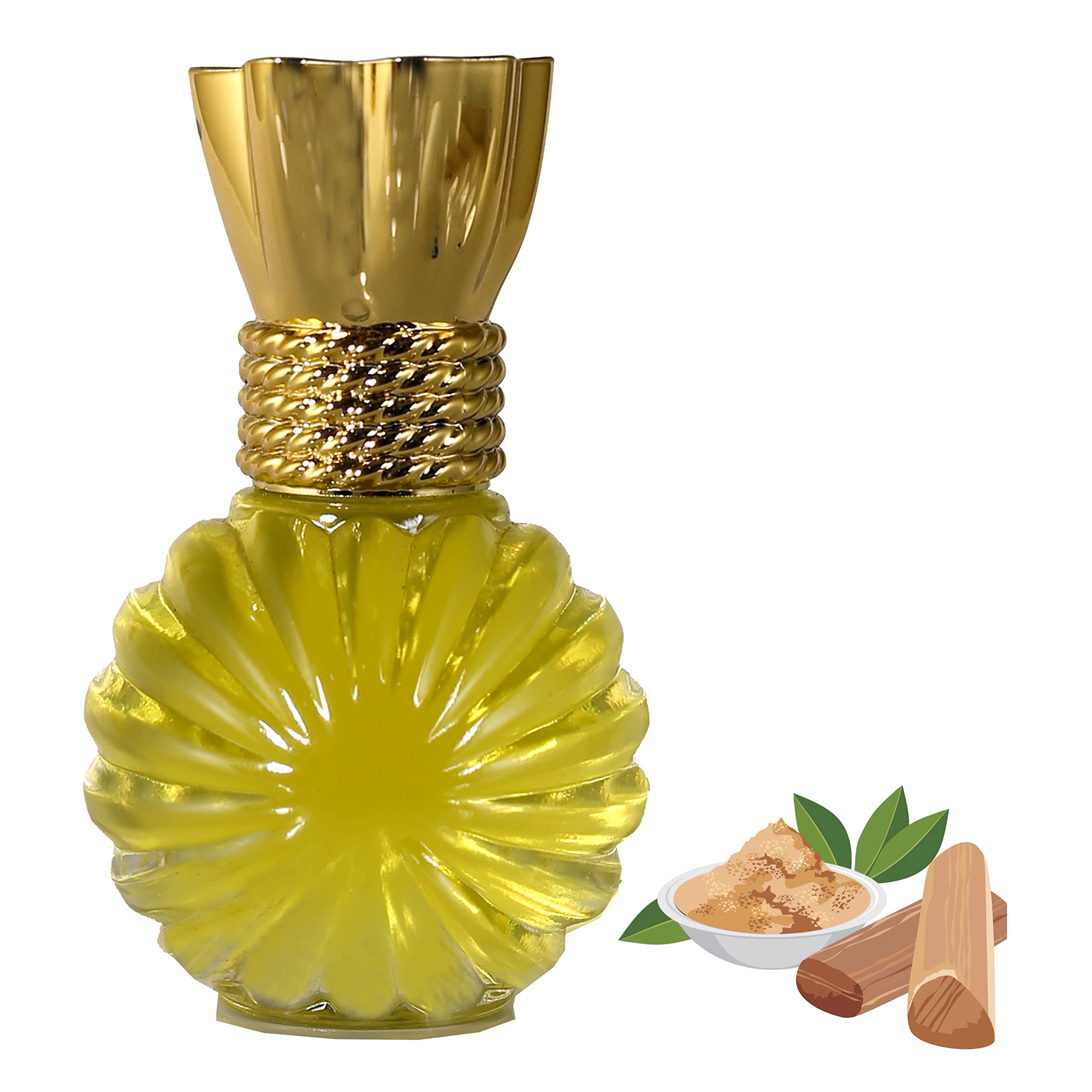 Premium Sandalwood Attar Perfume for Men & Women - Long Lasting Fragrance by Rupawat Perfumery (12ml) - Perfect for Daily Wear, Special Occasions & Gift Giving