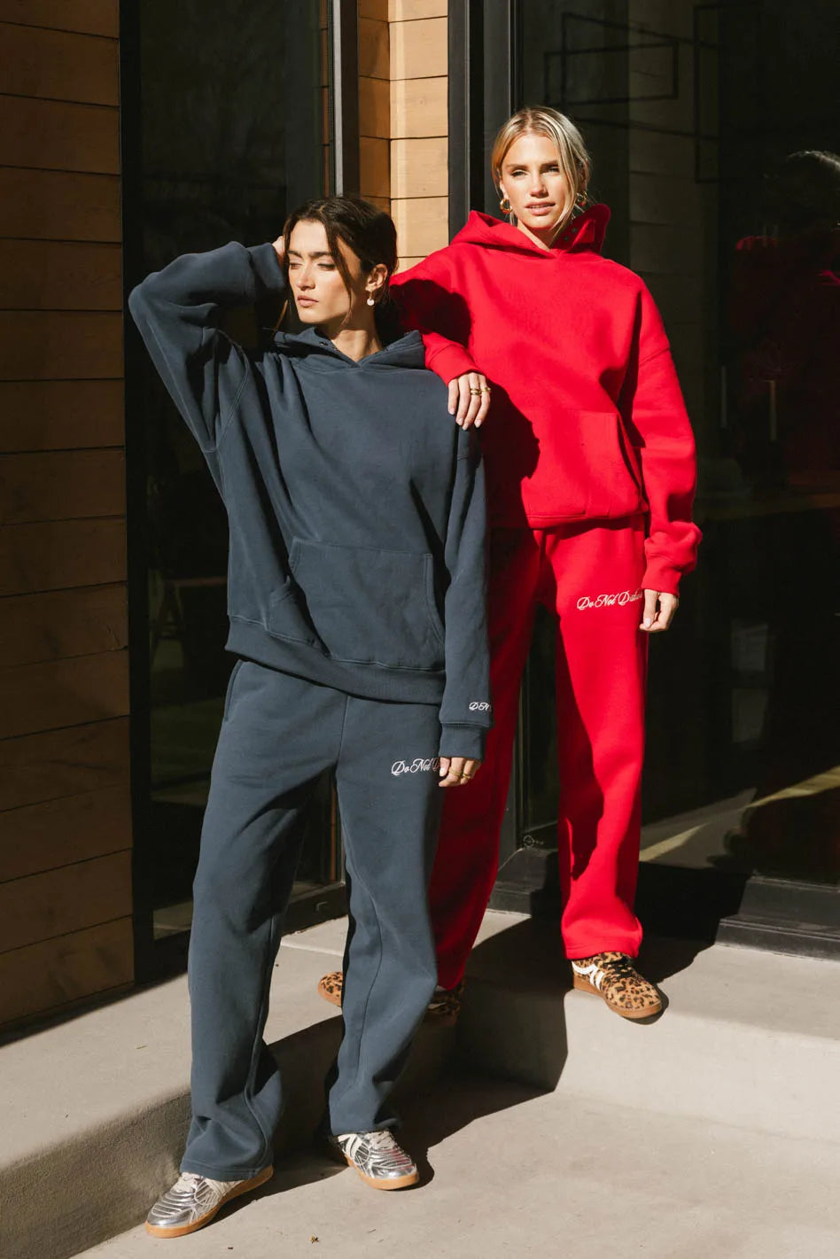 Comfortable Navy Do Not Disturb Sweatpants for Men & Women - Perfect for Lounging, Yoga, and Relaxing at Home