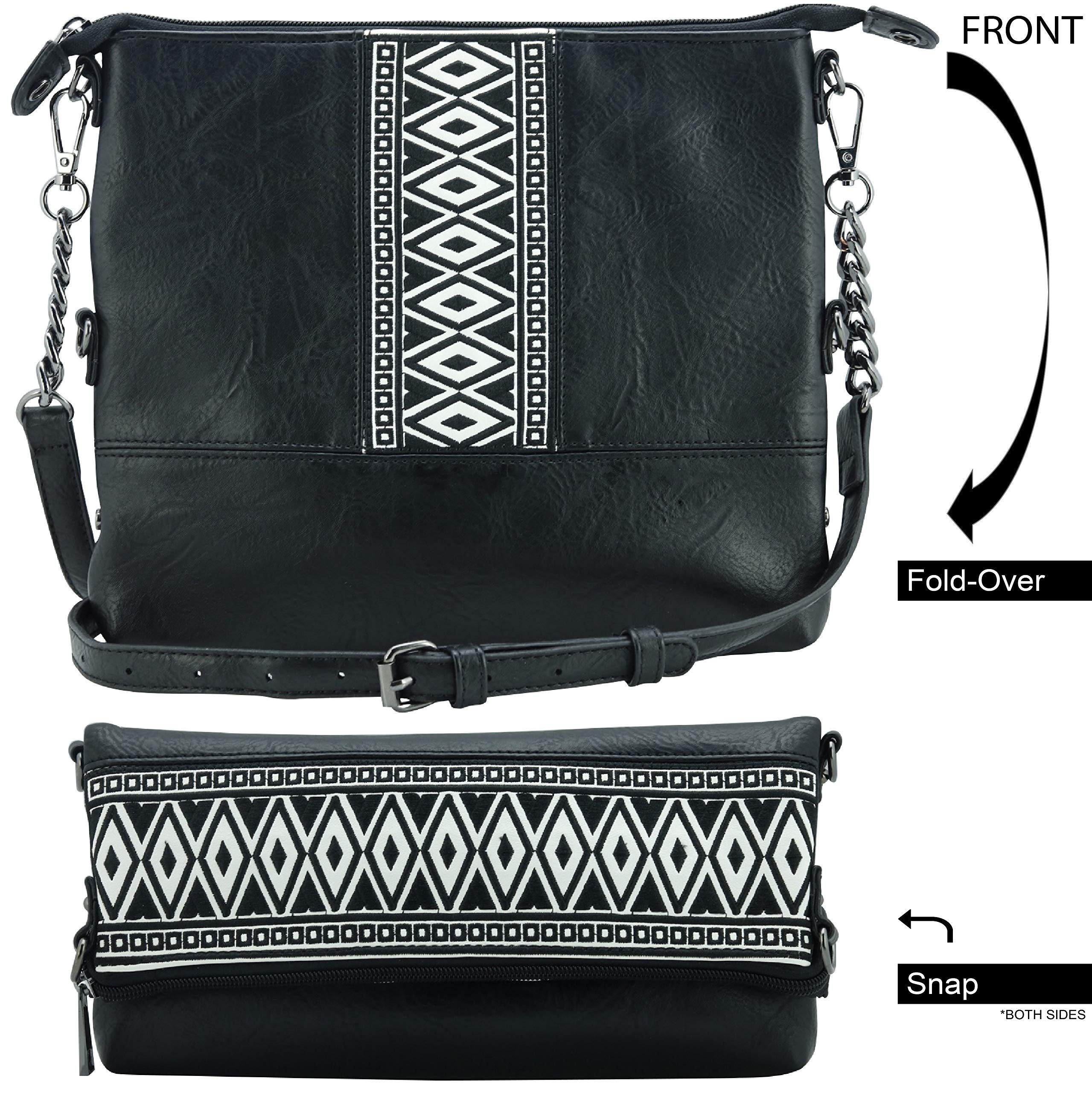 K&Bo Women's Lightweight Soft Leather Crossbody Bag - Small Travel Purse for Everyday Use, Shopping & Outings