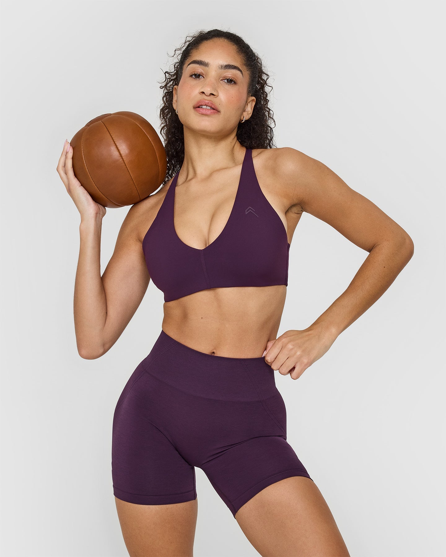 Effortless Seamless Shorts for Women - Soft Stretchy High Waist Yoga Shorts in Blackberry Purple | Perfect for Yoga, Gym, Lounge & Everyday Wear