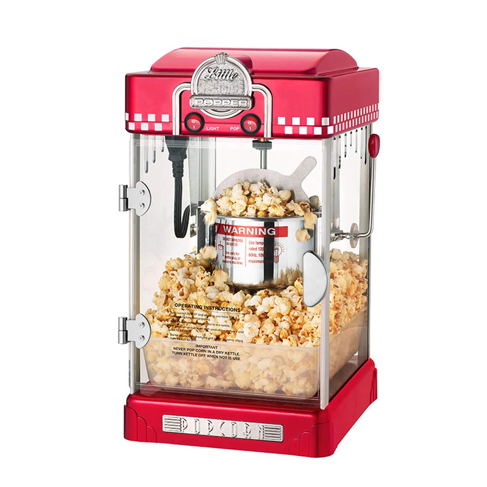 MXBAOHENG Automatic Popcorn Maker Machine - 220V Home Theater Snack Popper for Family Movie Nights, Kids Birthday Parties & Indoor Events