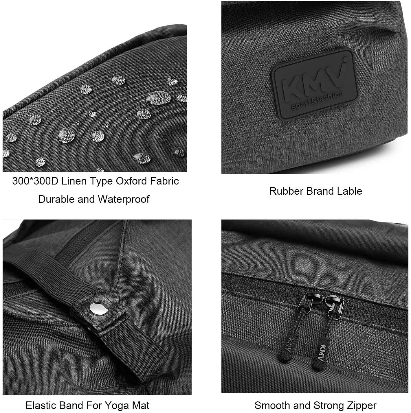 Premium Women's Travel Yoga Gym Bag - Waterproof Workout Tote with Shoe Compartment & Wet/Dry Pockets - Perfect for Yoga Class, Gym, Travel & Beach Accessories Storage