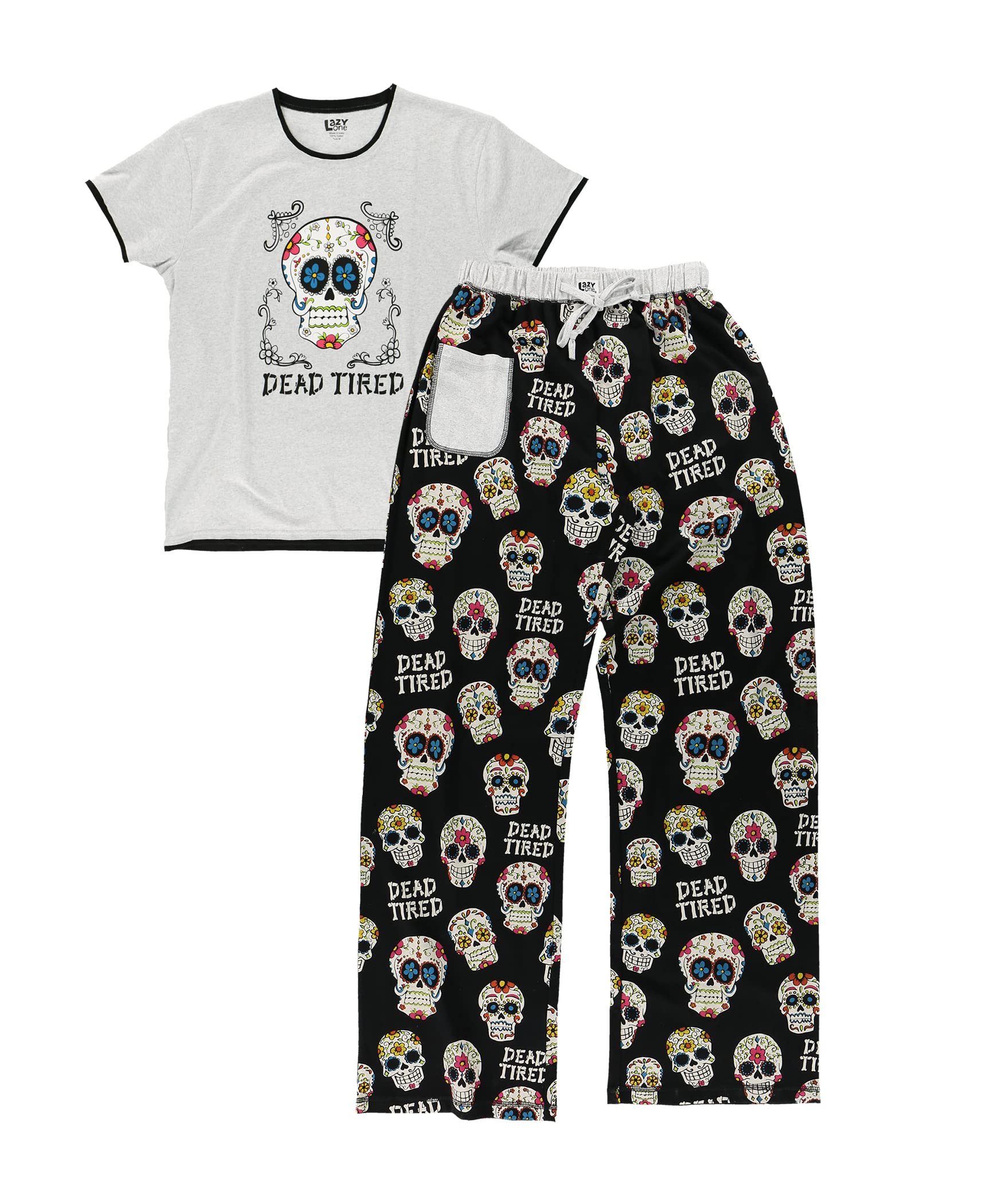 Lazy One Women's Pajama Set - Short Sleeve Cute Print Sleepwear | Soft & Comfortable Lounge Pajamas for Women | Perfect for Sleepovers, Relaxing at Home & Gift Giving