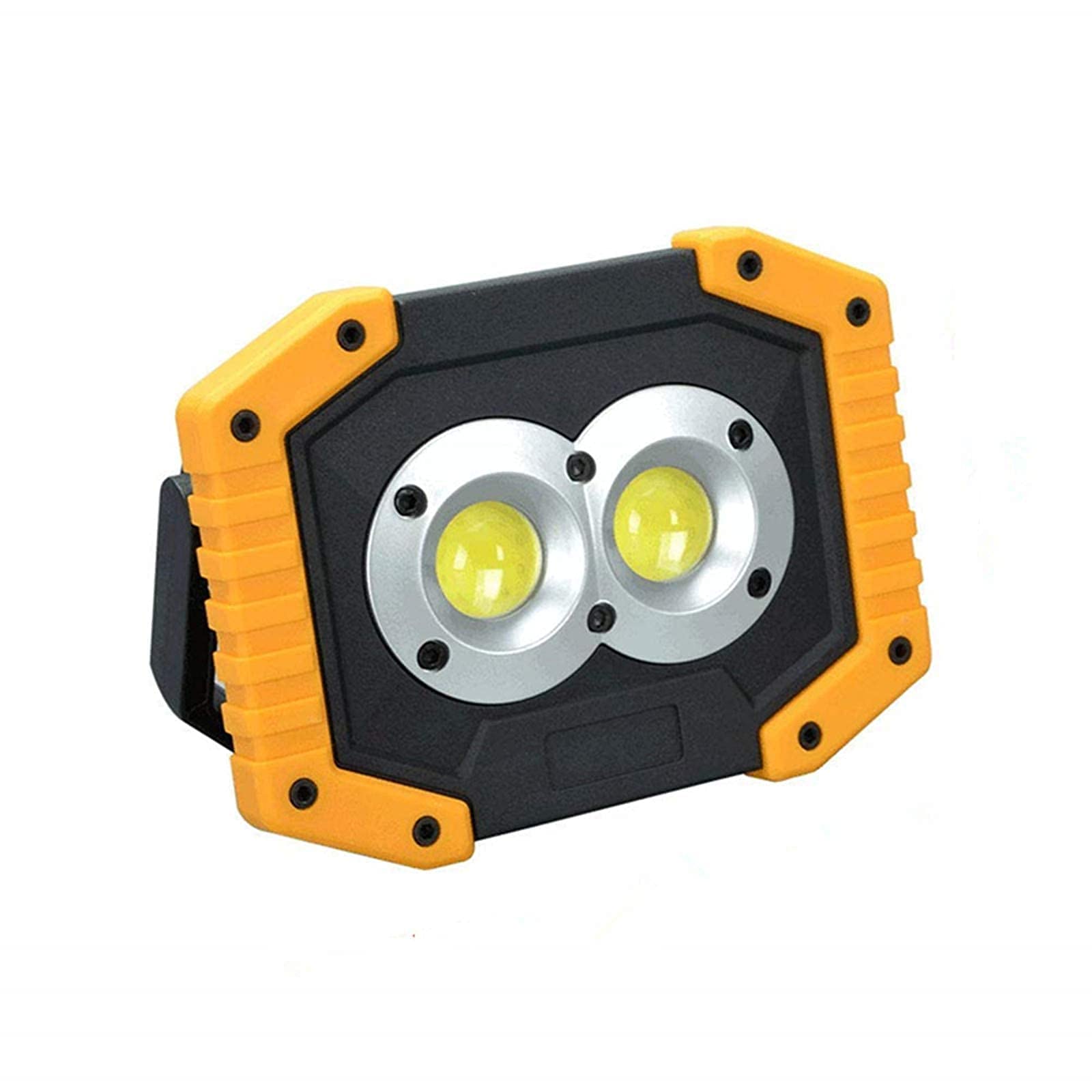 30W Rechargeable LED Flood Light - Waterproof Outdoor Work Light with USB Port for Camping, Fishing, Travel & Security | Bright Portable Lighting for Backyard, Garage, Emergency & Nighttime Activities