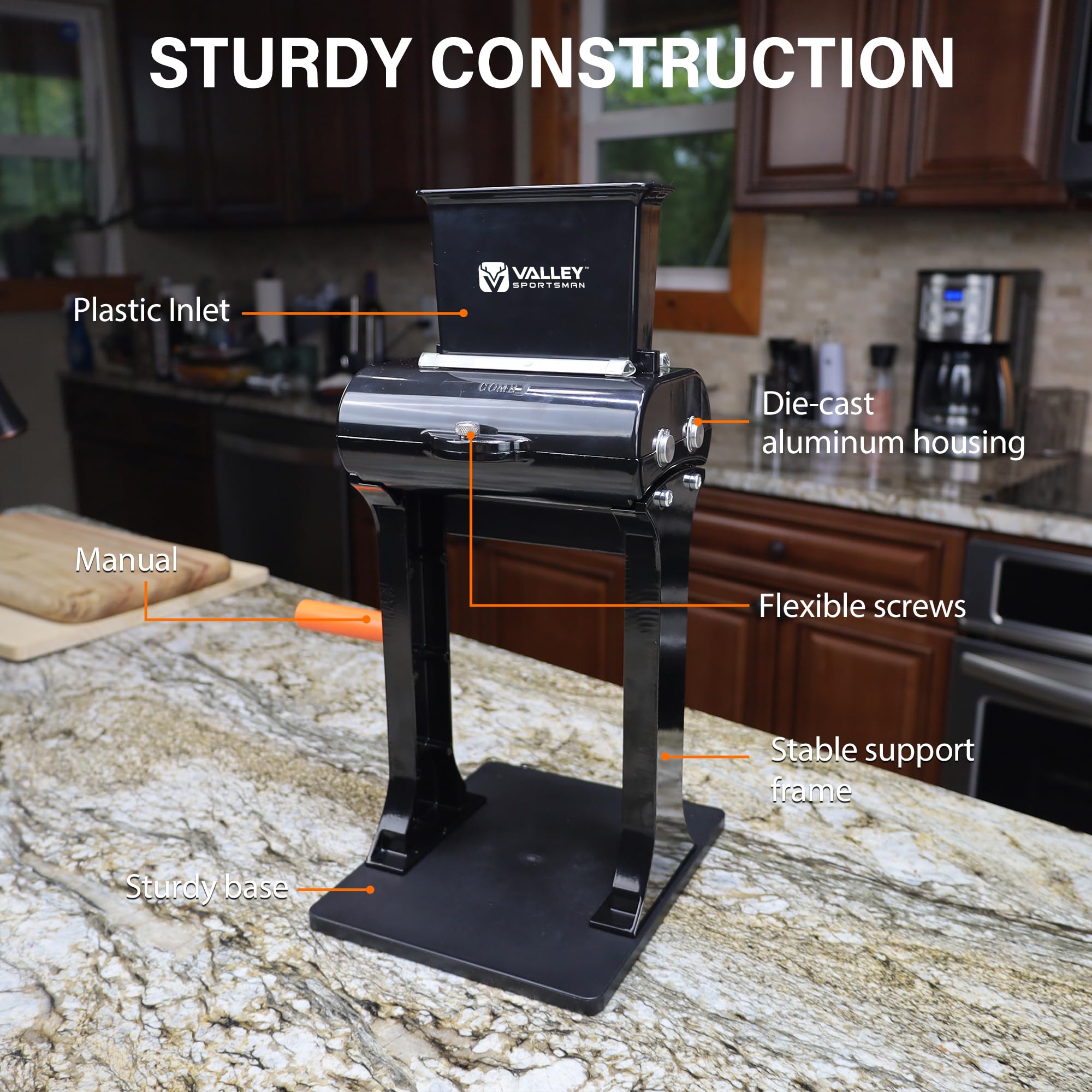 Premium Stainless Steel Manual Meat Tenderizer - Heavy Duty Meat Cuber Tool for Beef, Chicken, Pork | Perfect for Home Cooking, BBQ Grilling & Restaurant Use
