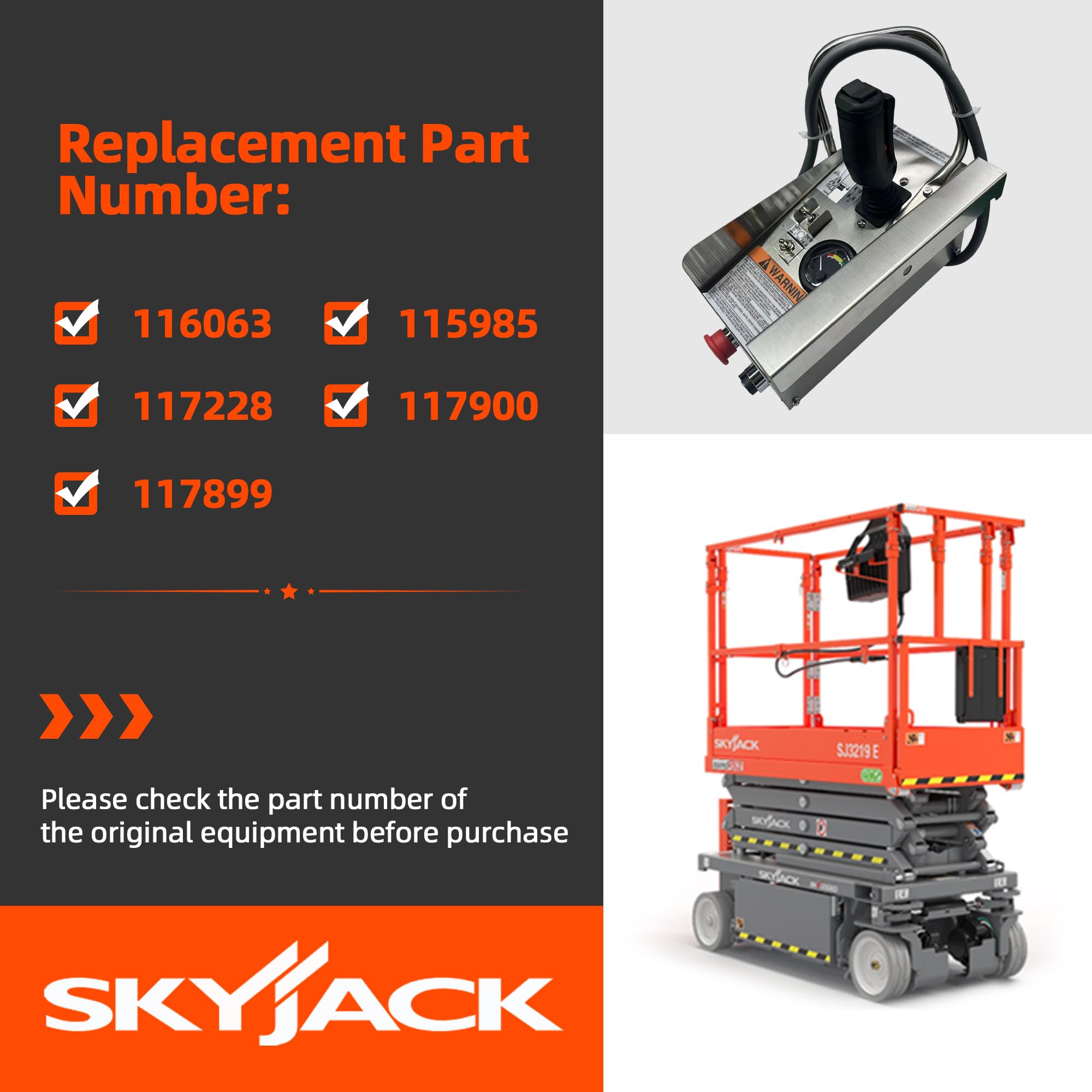 Original Title: 116063 Control Box Compatible with SkyJack Scissor Lift SJIII 3215 3219 3220 3226 4626 4632   Optimized Title: **116063 Replacement Control Box for SkyJack Scissor Lift Models SJIII 3215 3219 3220 3226 4626 4632 – Heavy-Duty Electrical Component for Construction & Maintenance Work**