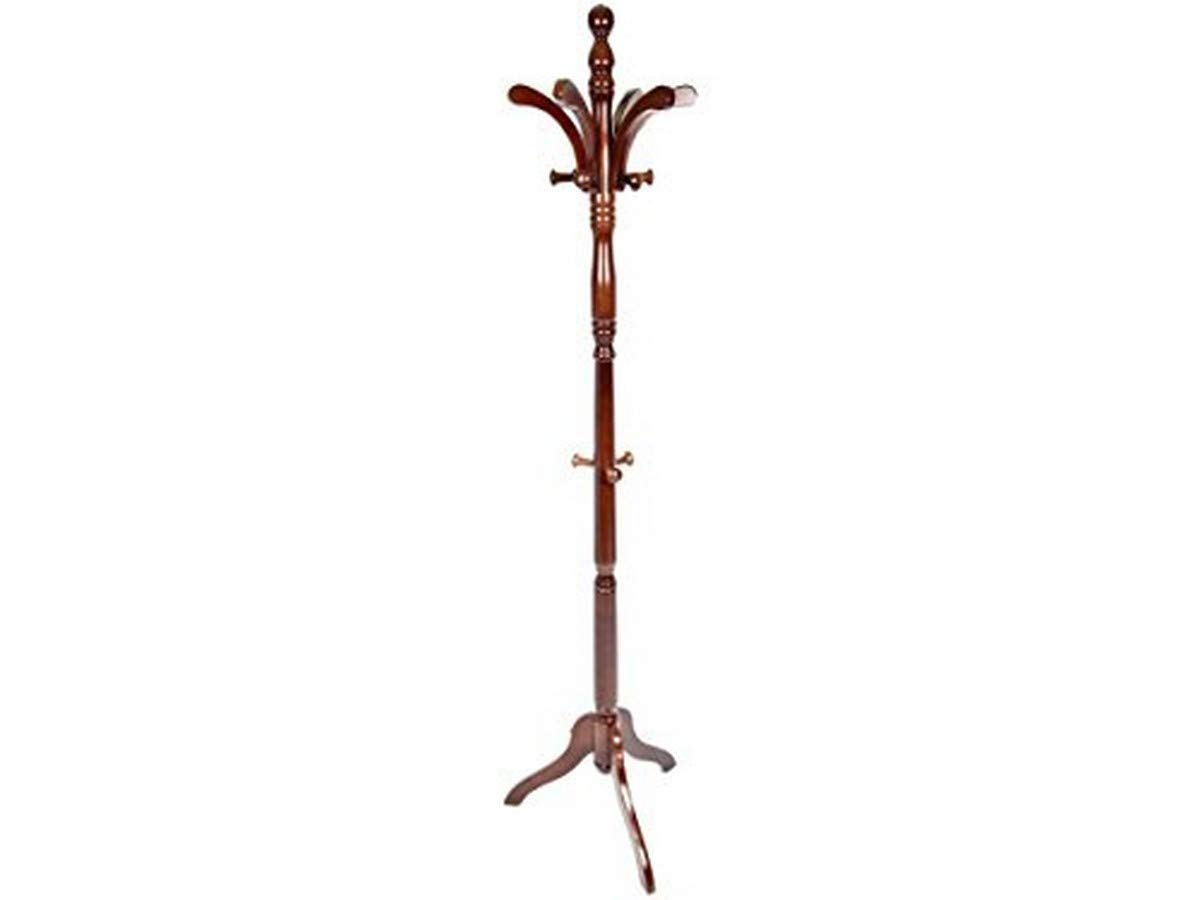 Premium Brown Wooden Coat Hangers - Natural Wood Clothes Hangers for Closet Organization, Wardrobe Storage & Gentle Garment Care - Ideal for Jackets, Dresses, Coats & Delicate Clothing