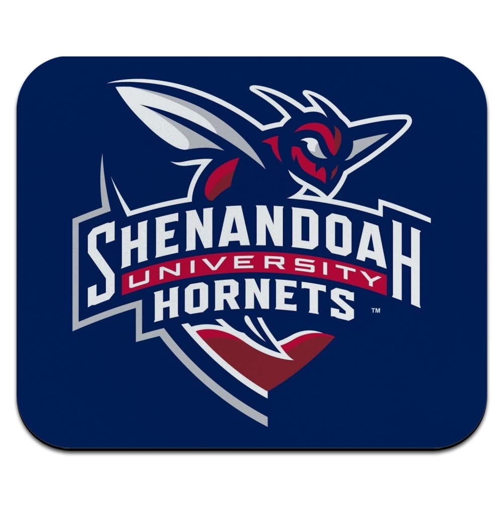 Shenandoah University Logo Low Profile Thin Gaming Mouse Pad - Non-Slip Rubber Base for Office, Home & School Use