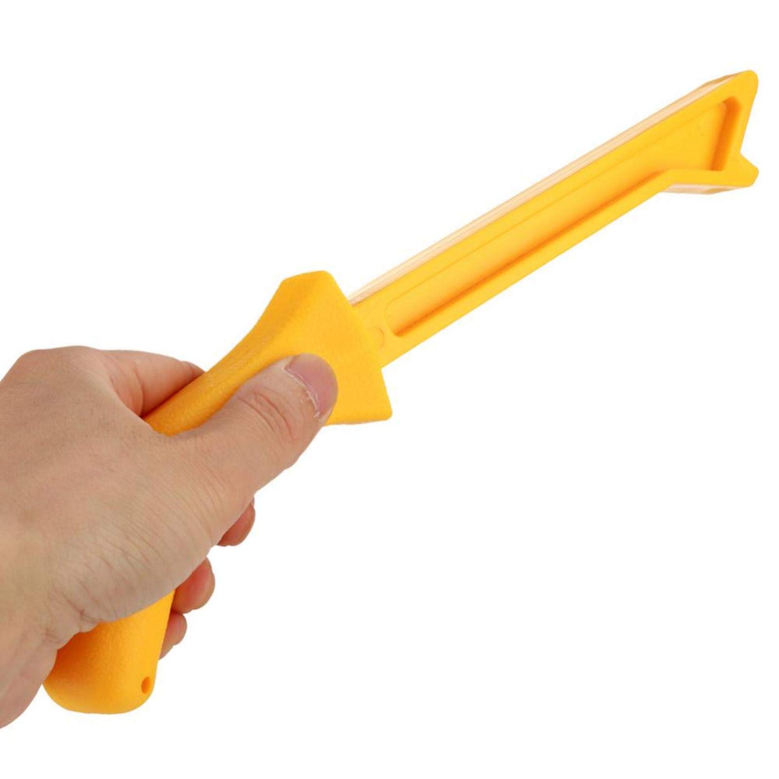 Oumefar ABS Woodworking Push Stick - Yellow Table Saw Blade Safety Push Stick for Carpentry, Router & Woodworking | Perfect for Table Saw Cutting, Wood Projects & DIY Safety