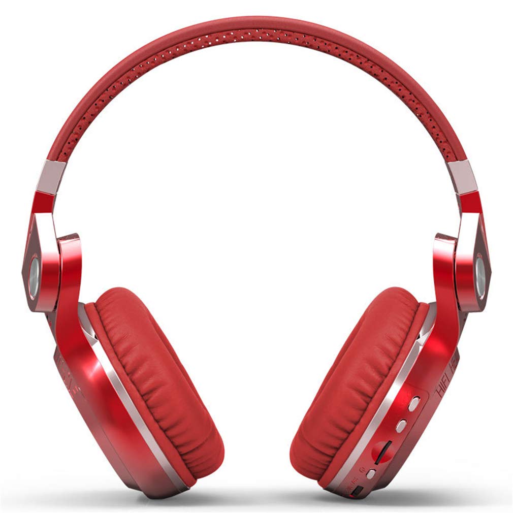 Wireless Bluetooth Over-Ear Headphones with Deep Bass, Built-in Mic & SD Card Slot - Foldable Gaming Headset for PC, Smartphone & TV (Blue) - Perfect for Gaming, Music & Online Meetings