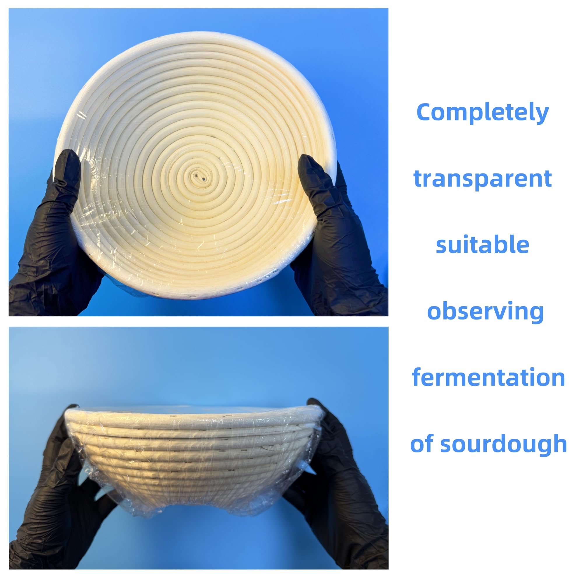 100pcs Large Bowl Covers for Bread Proofing & Dough Rising - 12