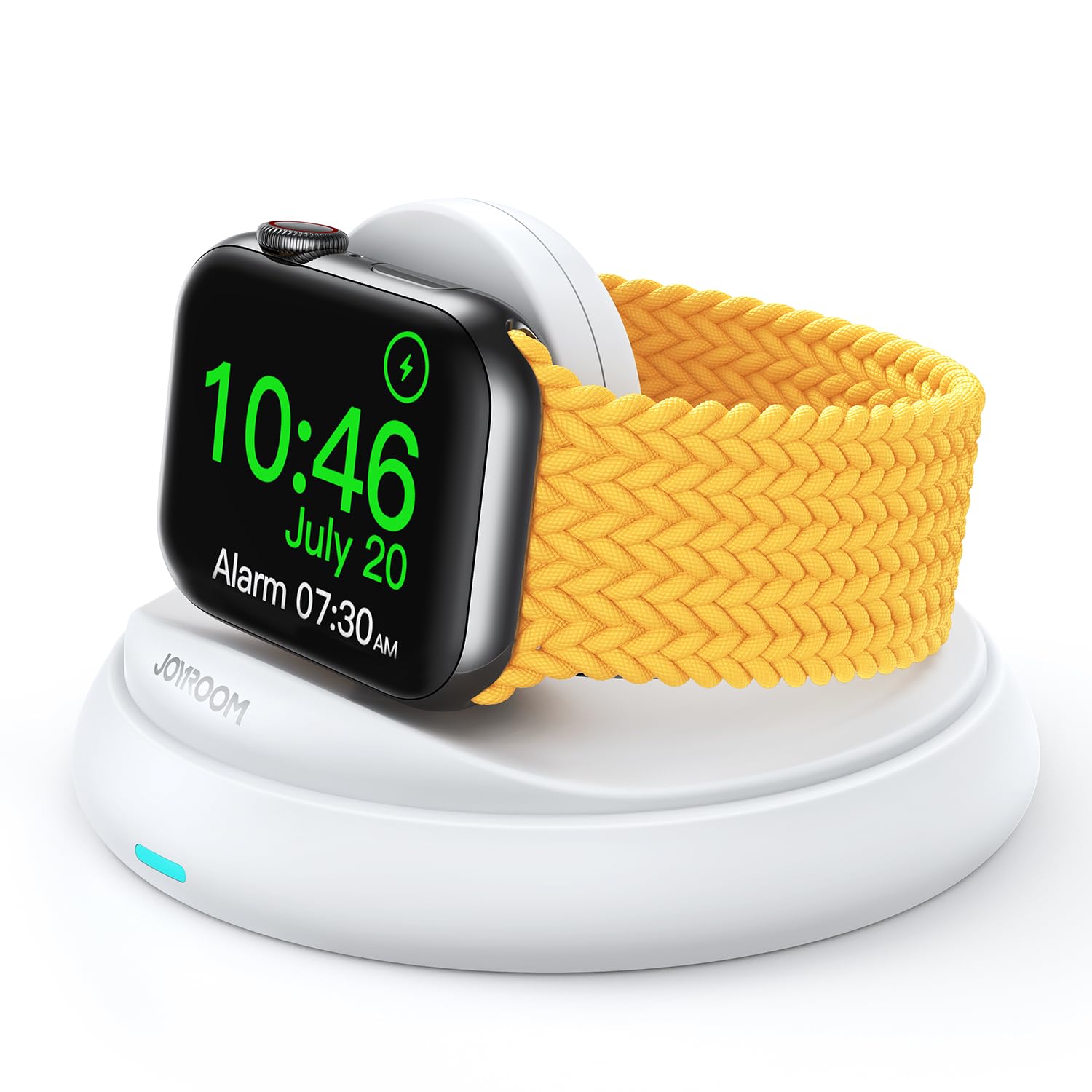 JOYROOM Magnetic Apple Watch Charger Stand - Portable & Foldable Fast Charging Dock for Apple Watch Series 10/9/8/7/6/5/SE/Ultra 2 with Nightstand Mode (White) | Perfect for Travel, Office & Bedside Charging