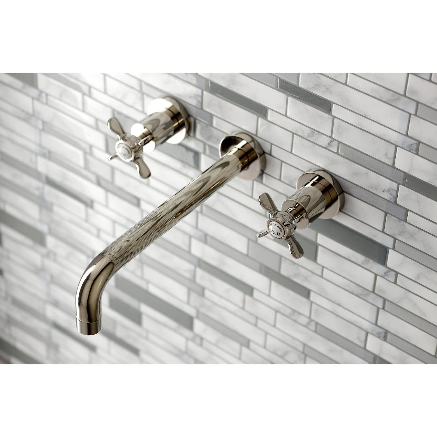 Essex Two Handle 3 Hole Wall Mount Roman Tub Faucet - Vintage Style Brass Bathroom Fixture for Luxury Bathtub & Spa Relaxation