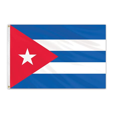 Premium 4'x6' Nylon Cuba Flag - Durable Outdoor/Indoor National Banner for Decoration, Parades & International Events - LuxMart Global Flags Unlimited CC00048
