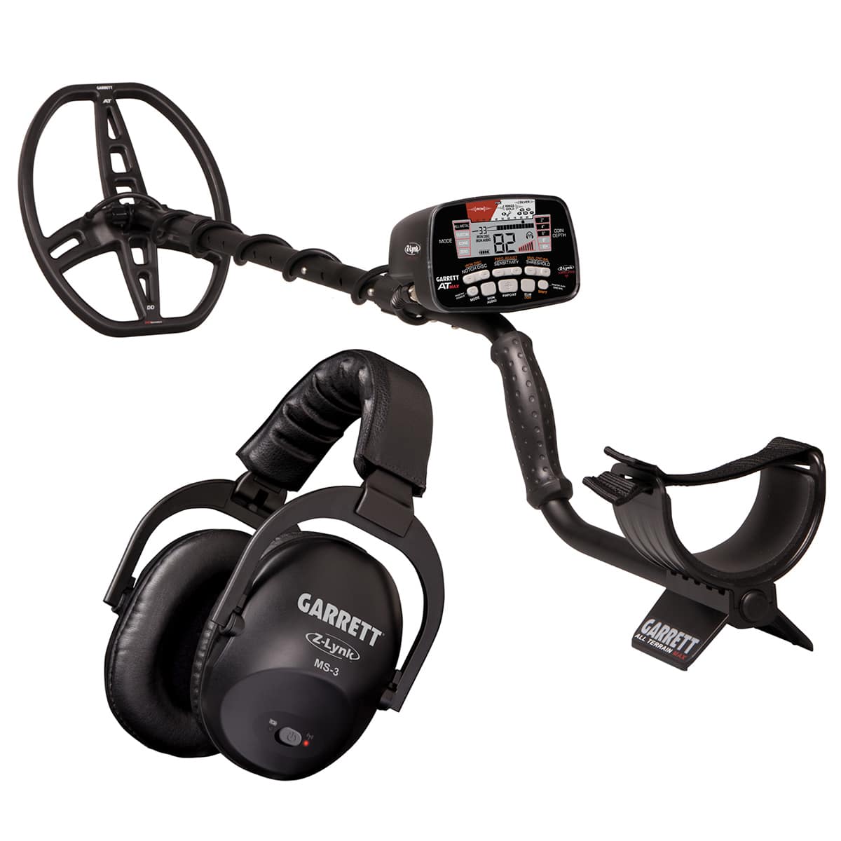 Garrett AT MAX Waterproof Metal Detector with Pro Pointer AT Z Lynk & Camo Diggers Pouch - Professional Metal Detecting Kit for Treasure Hunting, Beach, Gold Prospecting & Outdoor Adventures