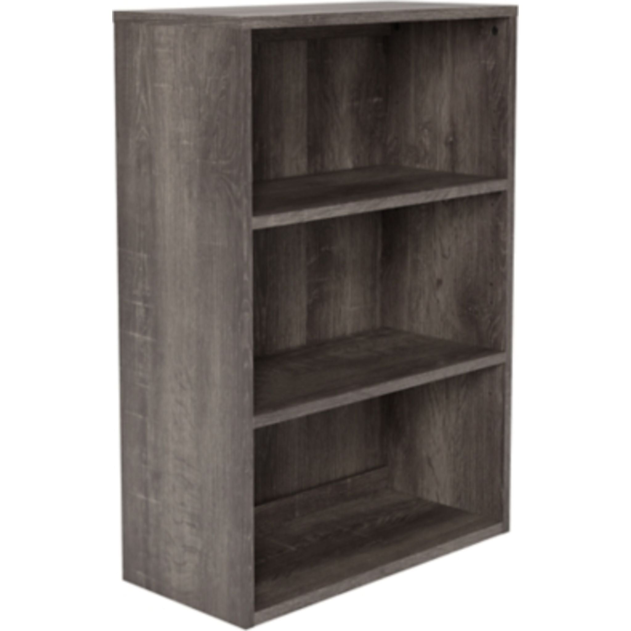 Arlenbry Medium Bookcase - 5-Shelf Storage Organizer, Modern Gray Bookshelf for Home & Office - Perfect for Living Room, Bedroom, or Study Room Organization