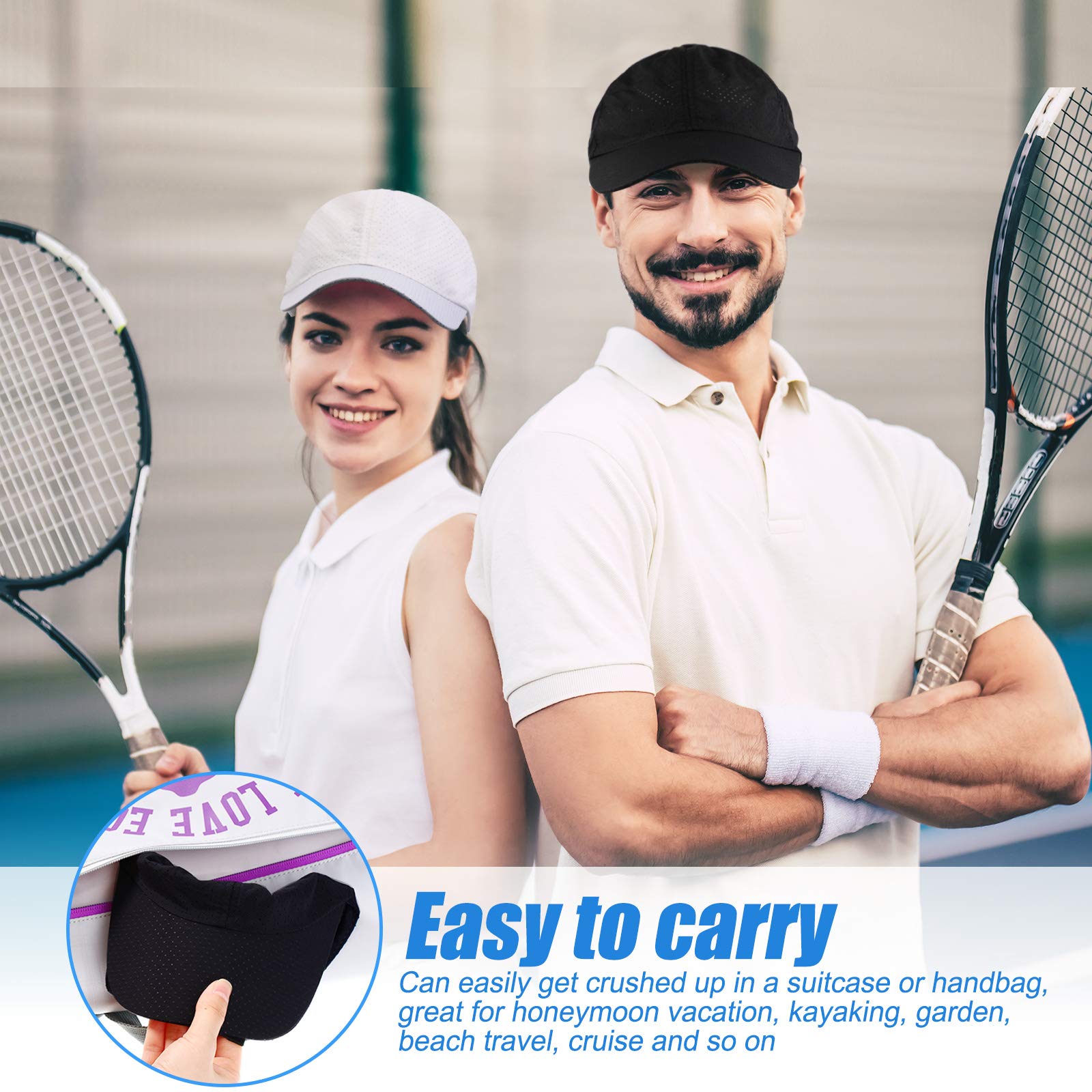Geyoga Quick Dry Baseball Cap for Men & Women - Breathable Mesh Sports Hat for Running, Tennis, Workout & Outdoor Activities