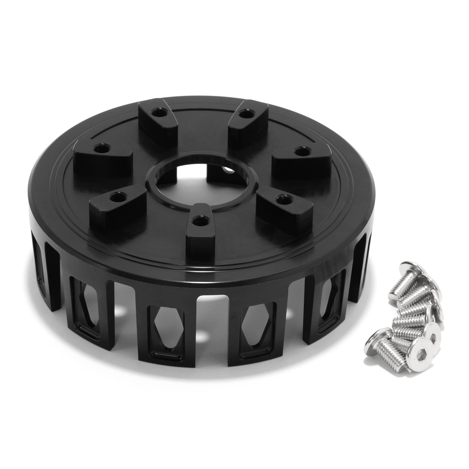 Honda TRX450ER 2006-2014 Clutch Basket Kit with Friction Plates, Steel Plates & Springs - Black - Perfect for ATV Off-Road Racing & Trail Riding